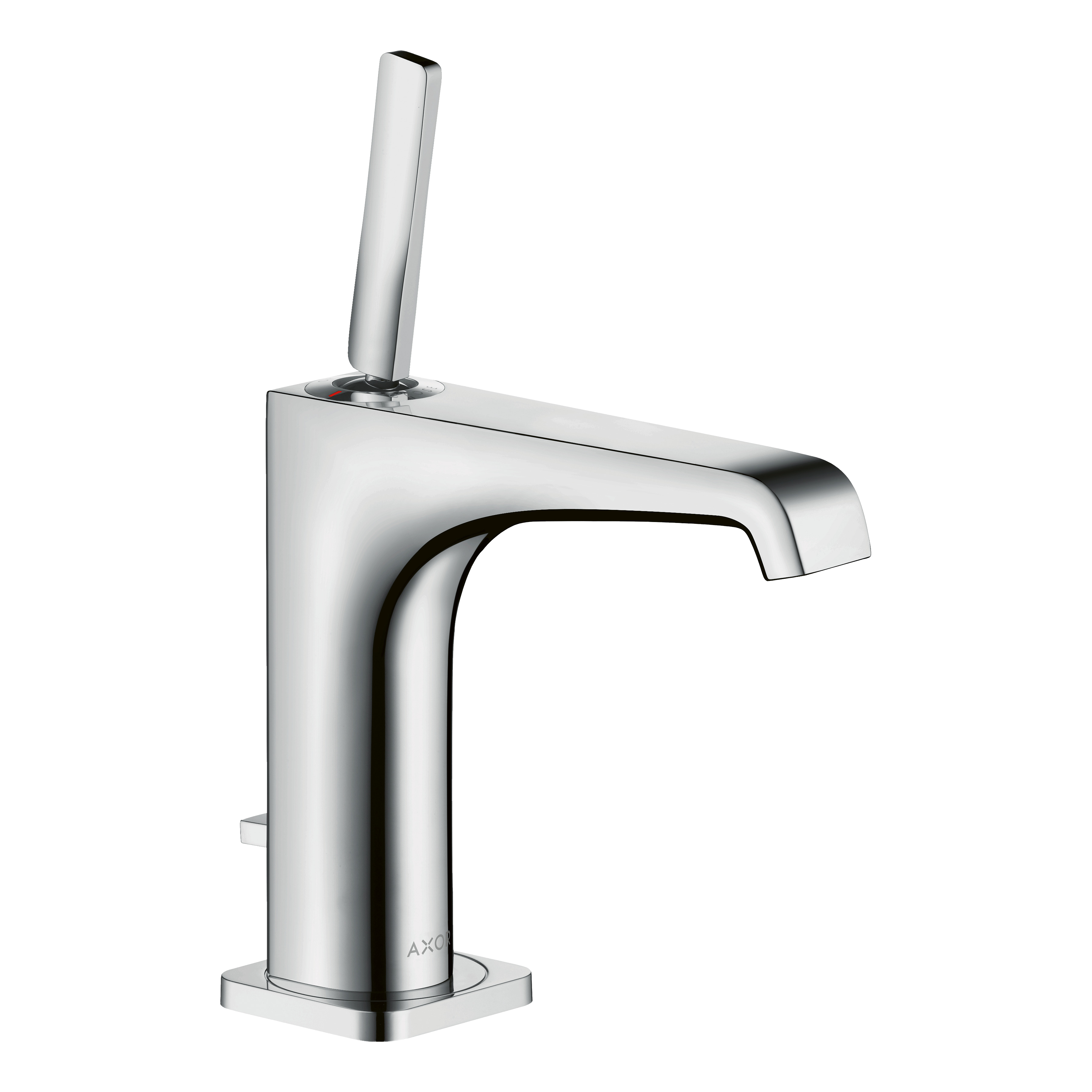 AXOR Citterio E Single Pin Handle Basin Mixer Faucet 130 with Pop-Up Waste Set from Brandt in Chrome finish