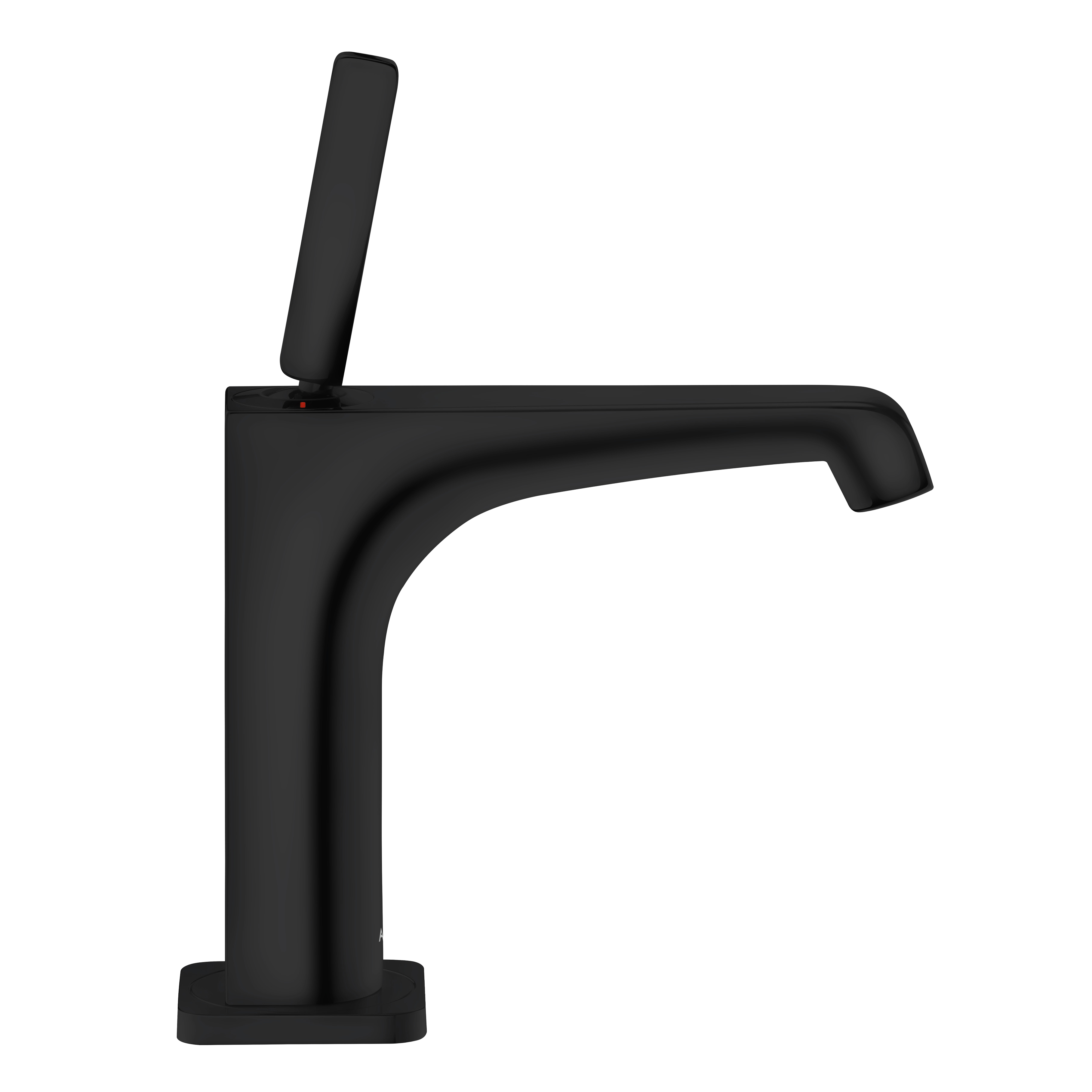 AXOR Citterio E Single Pin Handle Basin Mixer Faucet 130 with Pop-Up Waste Set from Brandt in Matt Black finish