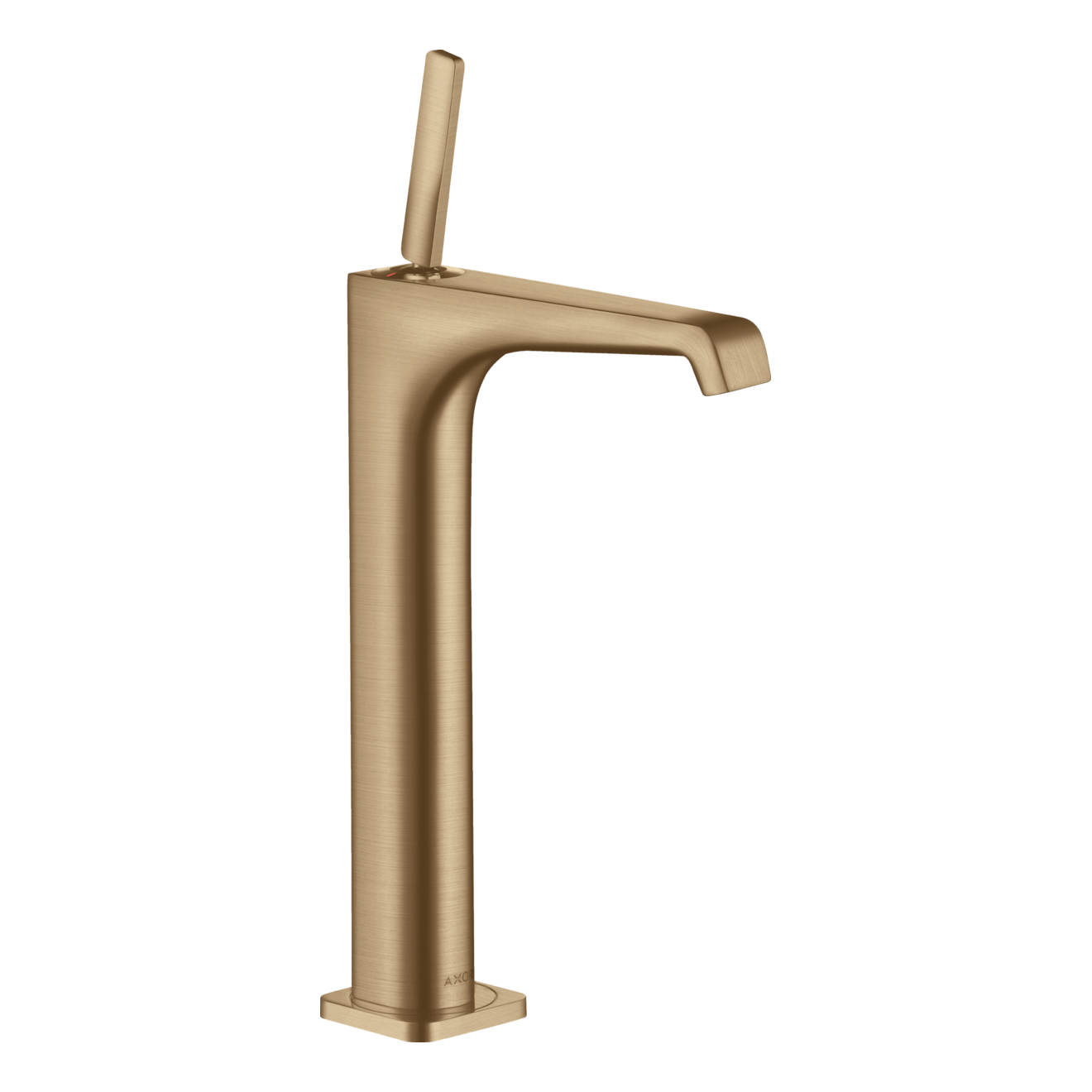 AXOR Citterio E Single Pin Handle Basin Mixer Faucet 250 with Open Waste Set from Brandt in Brushed Bronze finish