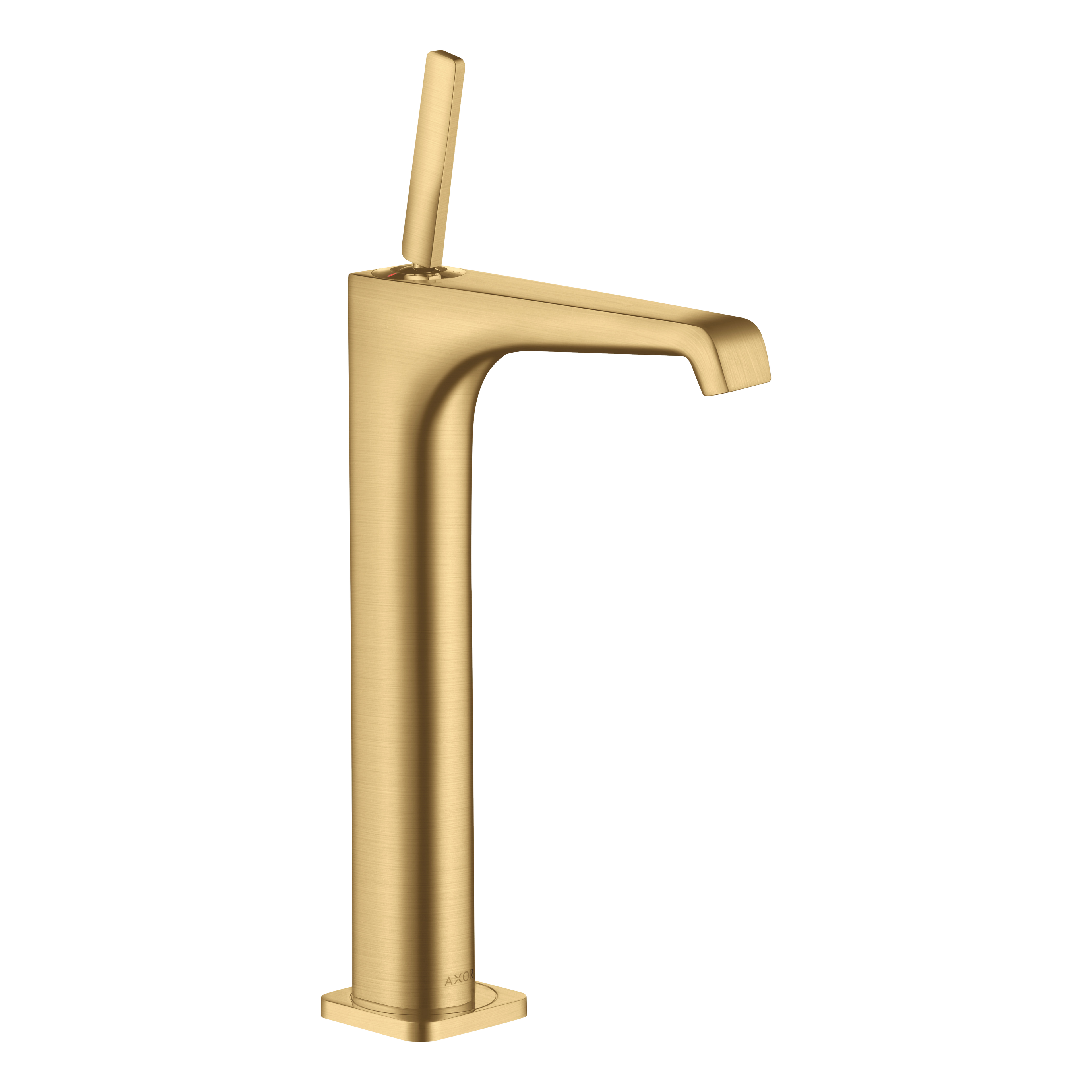 AXOR Citterio E Single Pin Handle Basin Mixer Faucet 250 with Open Waste Set from Brandt in Brushed Gold Optic finish