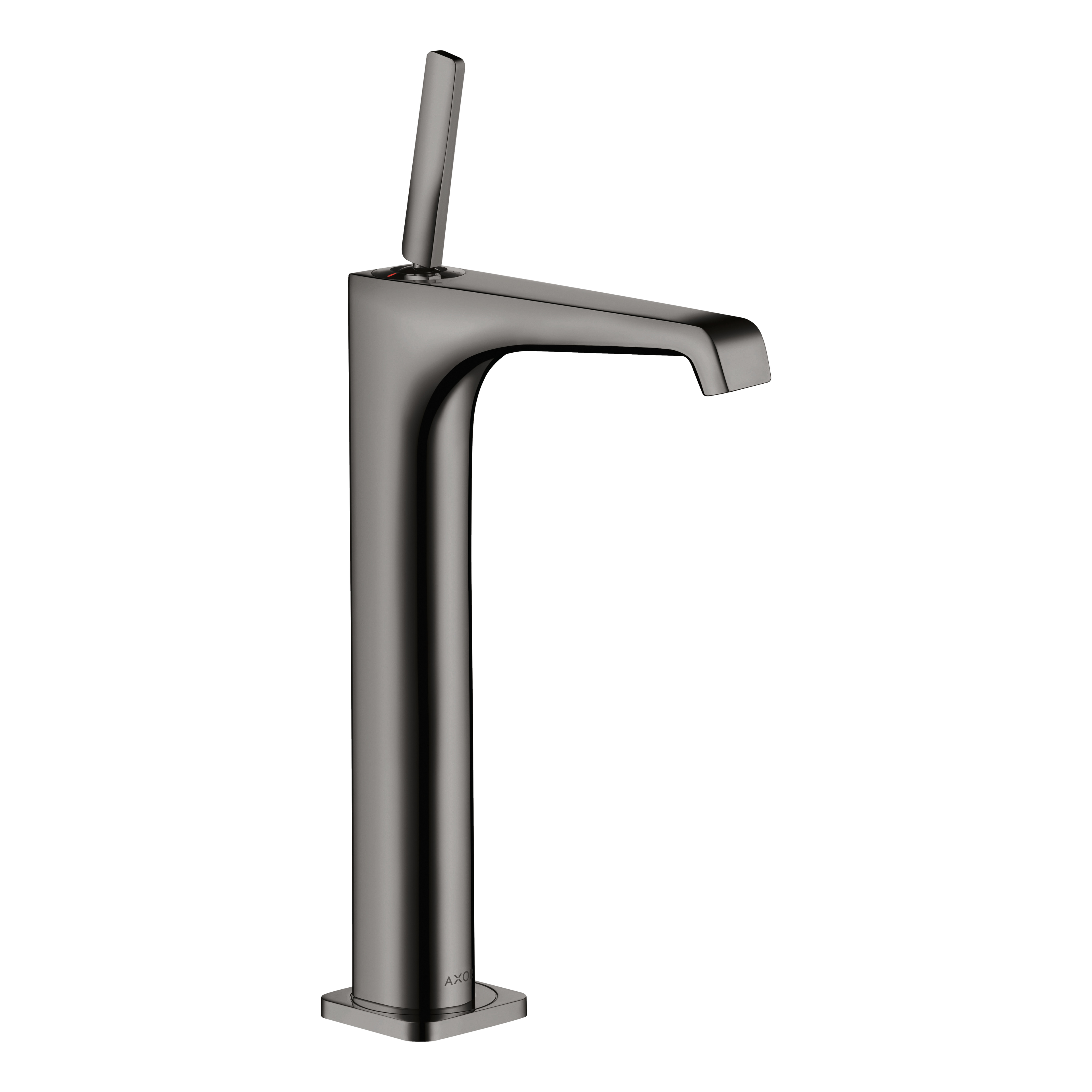 AXOR Citterio E Single Pin Handle Basin Mixer Faucet 250 with Open Waste Set from Brandt in Polished Black Chrome finish