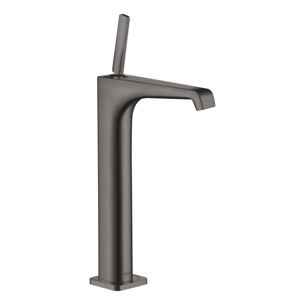 AXOR Citterio E Single Pin Handle Basin Mixer Faucet 250 with Open Waste Set from Brandt in Brushed Black Chrome finish