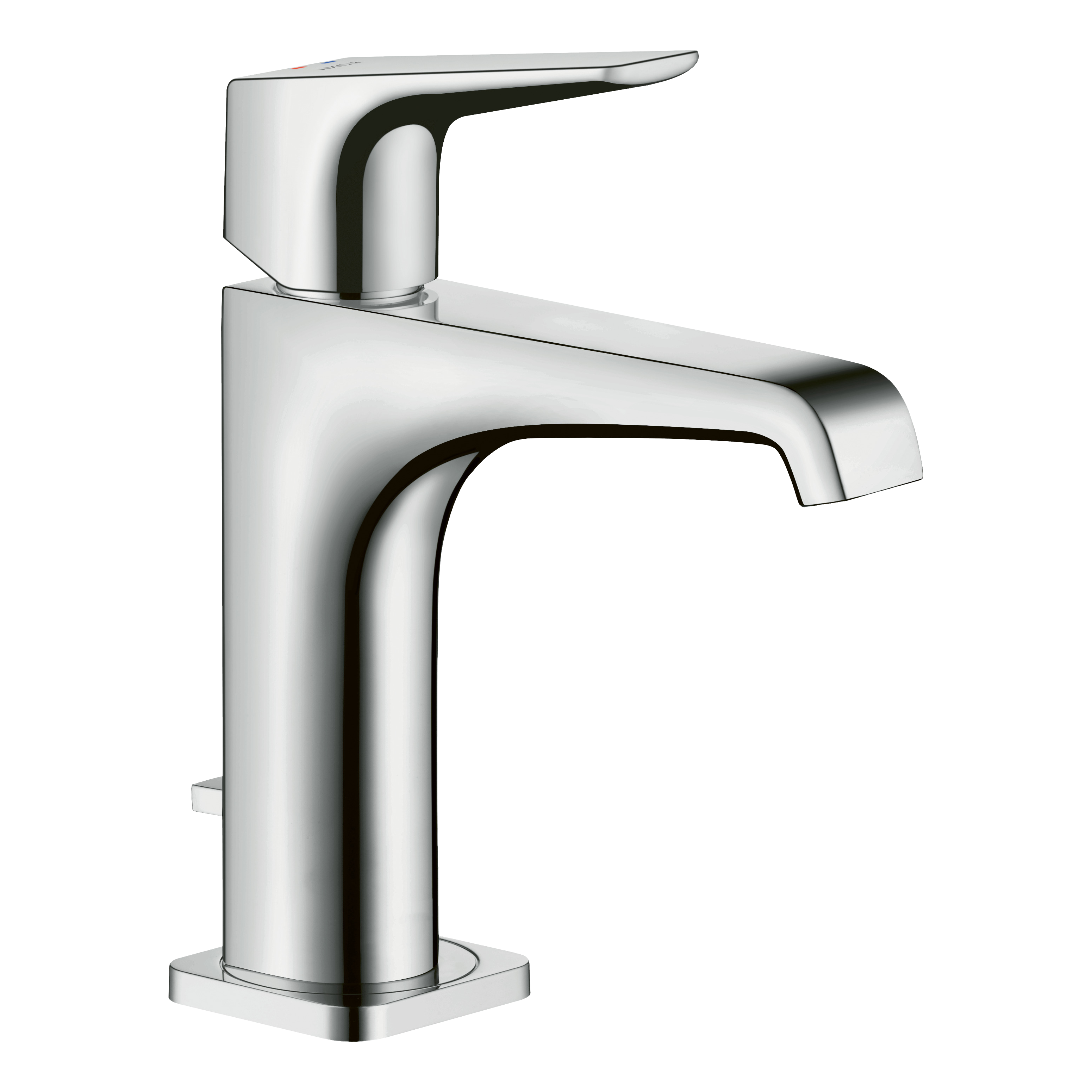 AXOR Citterio E Single Lever Handle Basin Mixer Faucet 130 with Pop-Up Waste Set from Brandt in Chrome finish