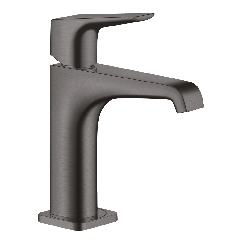 AXOR Citterio E Single Lever Handle Basin Mixer Faucet 130 with Open Waste Set from Brandt in Brushed Black Chrome finish