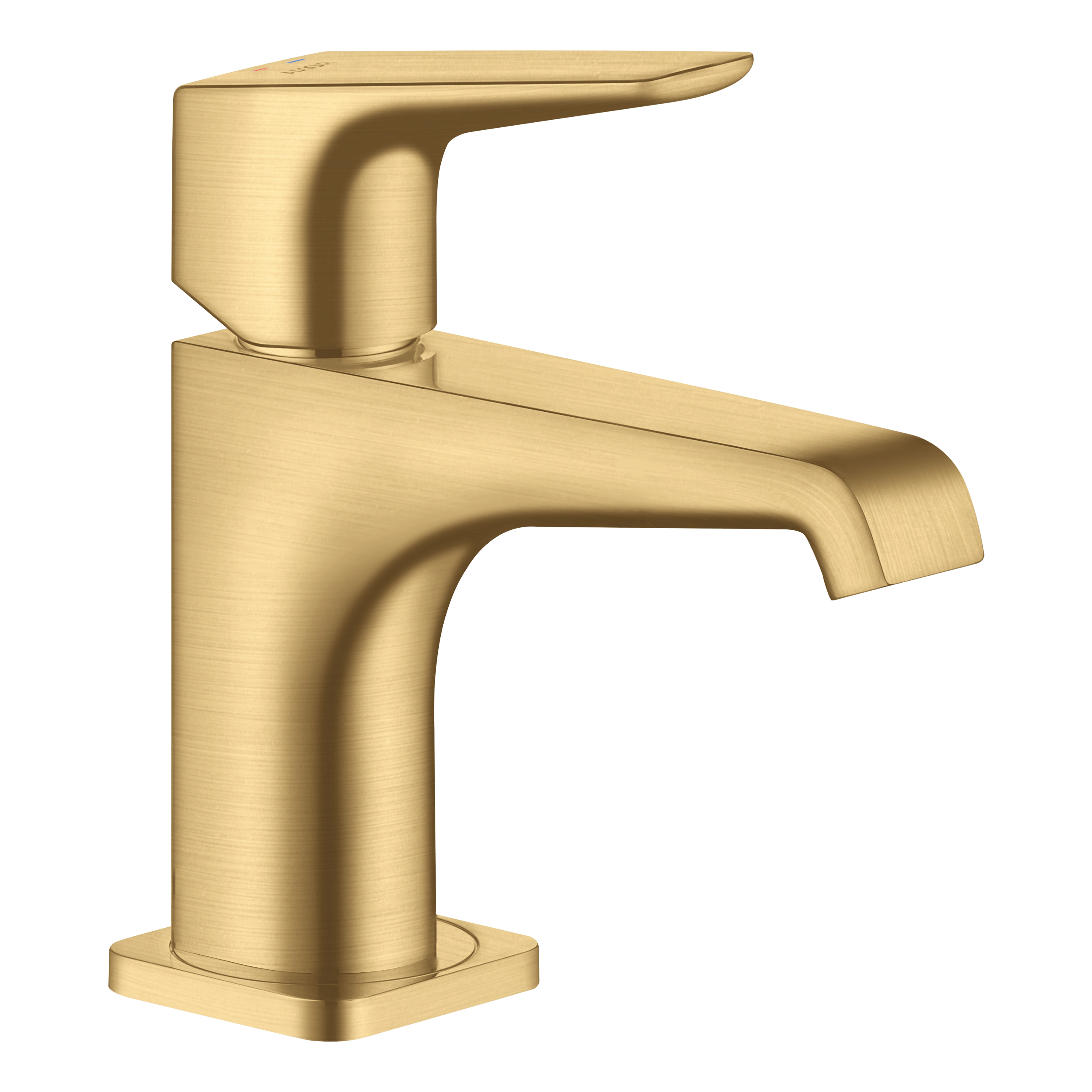 AXOR Citterio E Single Lever Handle Basin Mixer Faucet 90 with Open Waste Set from Brandt in Brushed Gold Optic finish