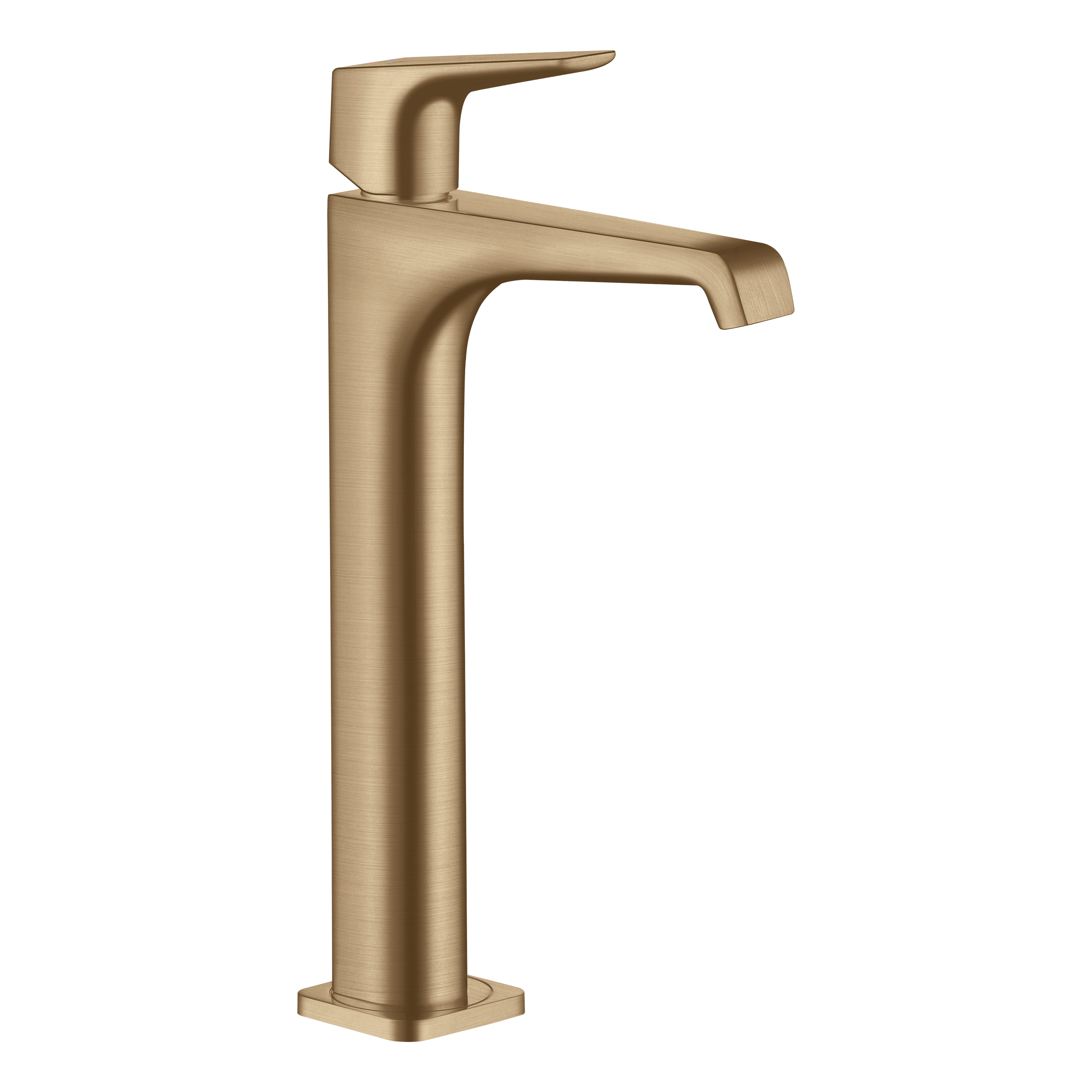 AXOR Citterio E Single Lever Handle Basin Mixer Faucet 250 with Open Waste Set from Brandt in Brushed Bronze finish