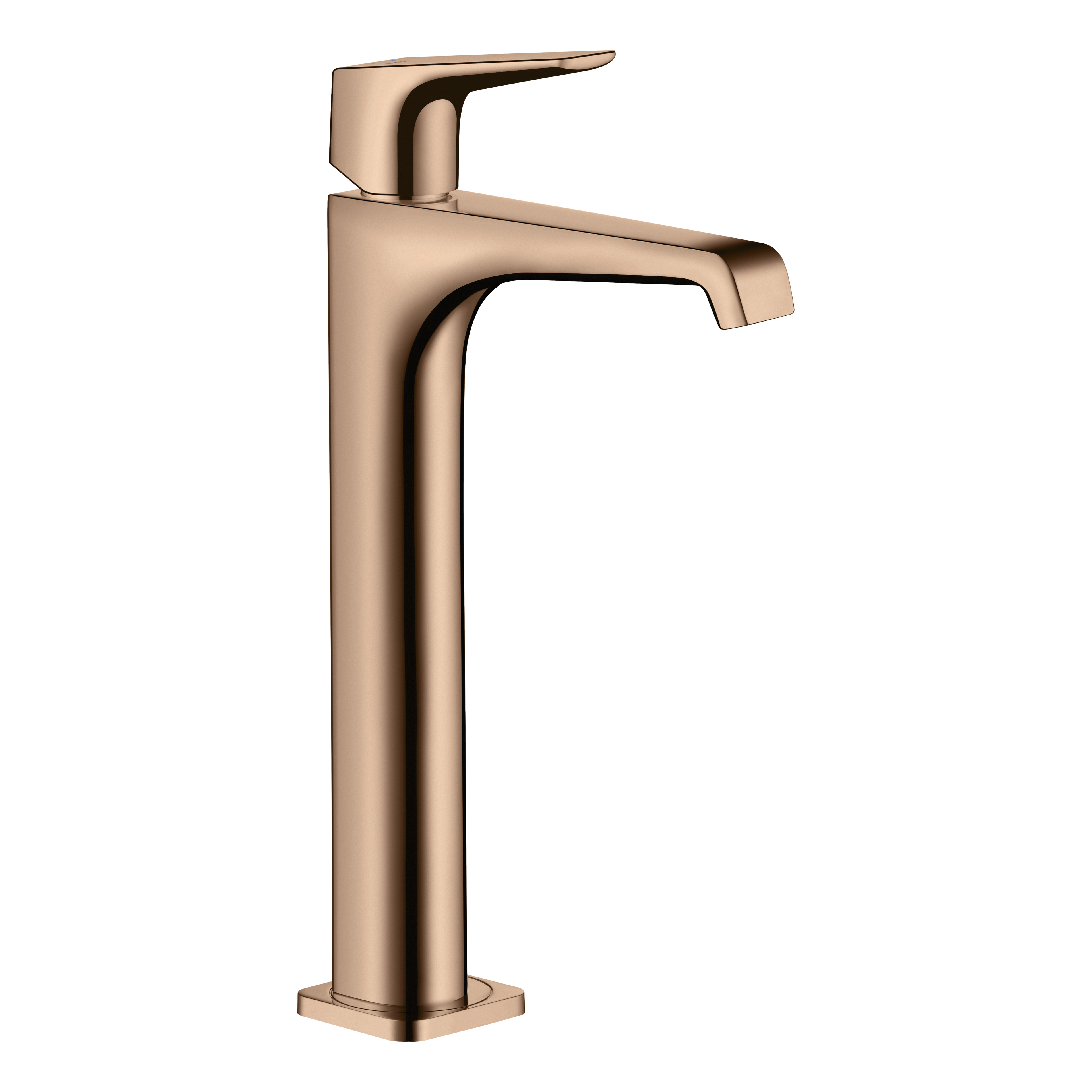AXOR Citterio E Single Lever Handle Basin Mixer Faucet 250 with Open Waste Set from Brandt in Polished Red Gold finish