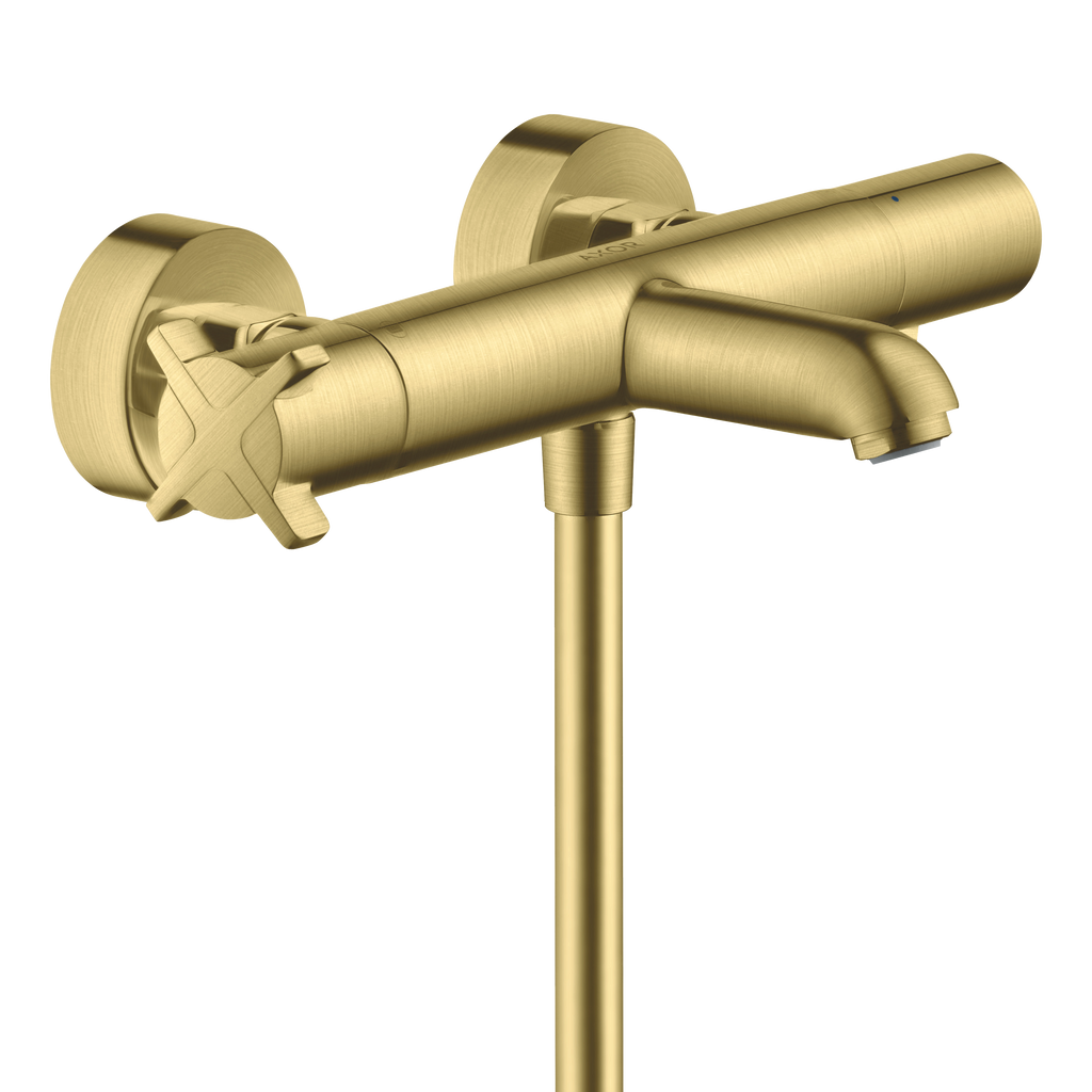 AXOR Citterio E Bath & Shower Thermostatic Mixer Faucet from Brandt in Brushed Brass finish