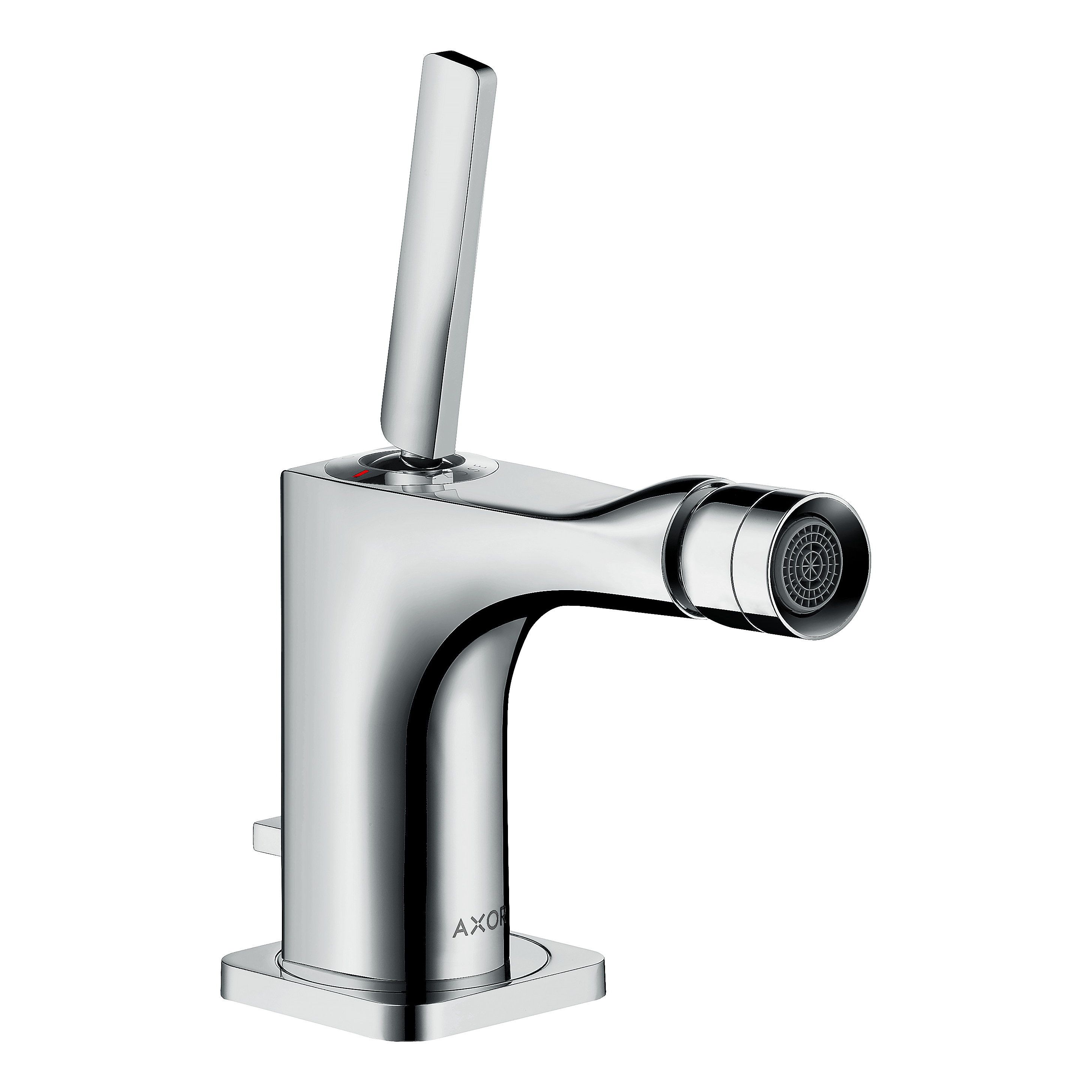 AXOR Citterio E Single Pin Handle Bidet Mixer Faucet with Pop-Up Waste Set from Brandt in Chrome finish