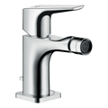 AXOR Citterio E Single Lever Handle Bidet Mixer Faucet with Lever Handle and Pop-Up Waste Set from Brandt in Chrome finish