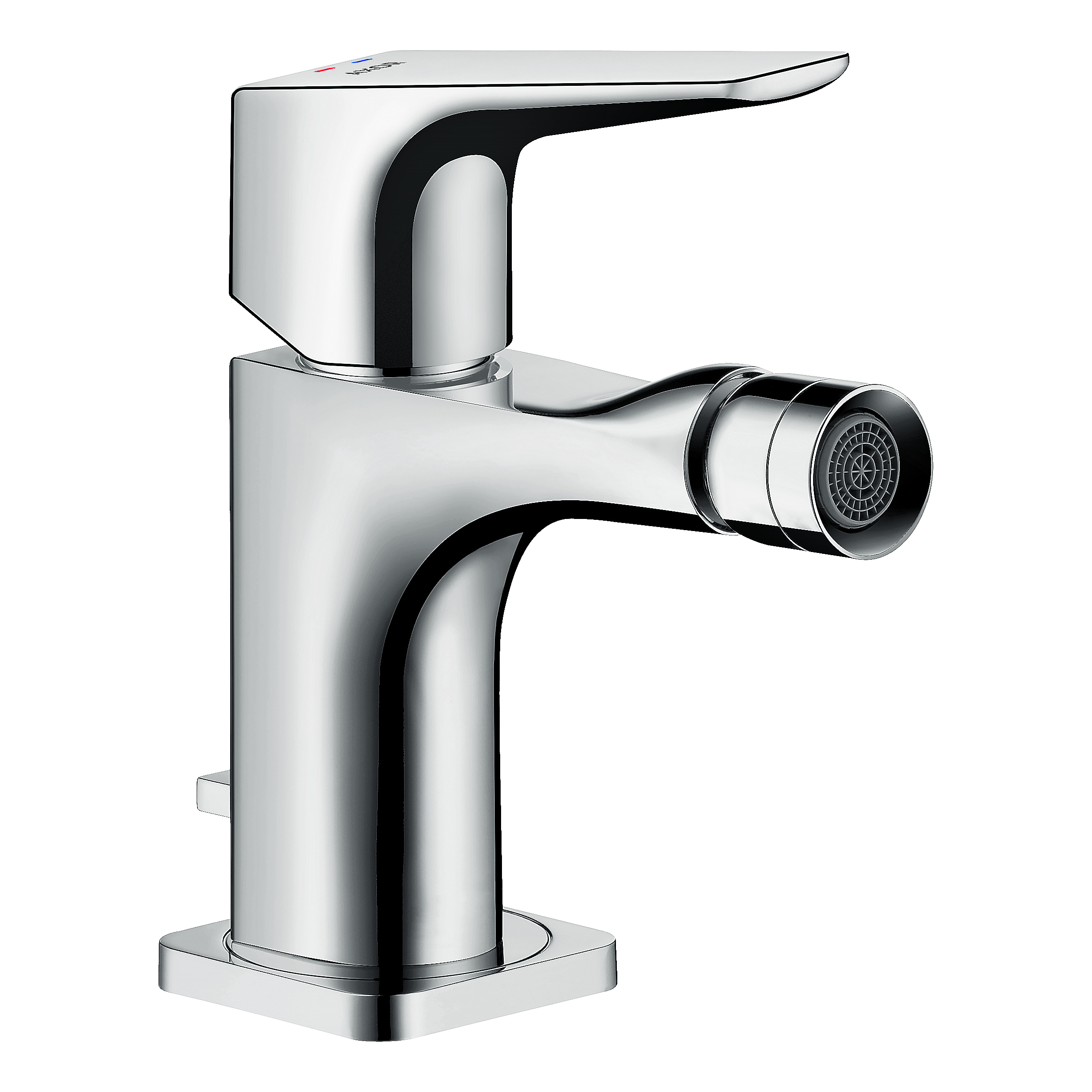 AXOR Citterio E Single Lever Handle Bidet Mixer Faucet with Lever Handle and Pop-Up Waste Set from Brandt in Chrome finish