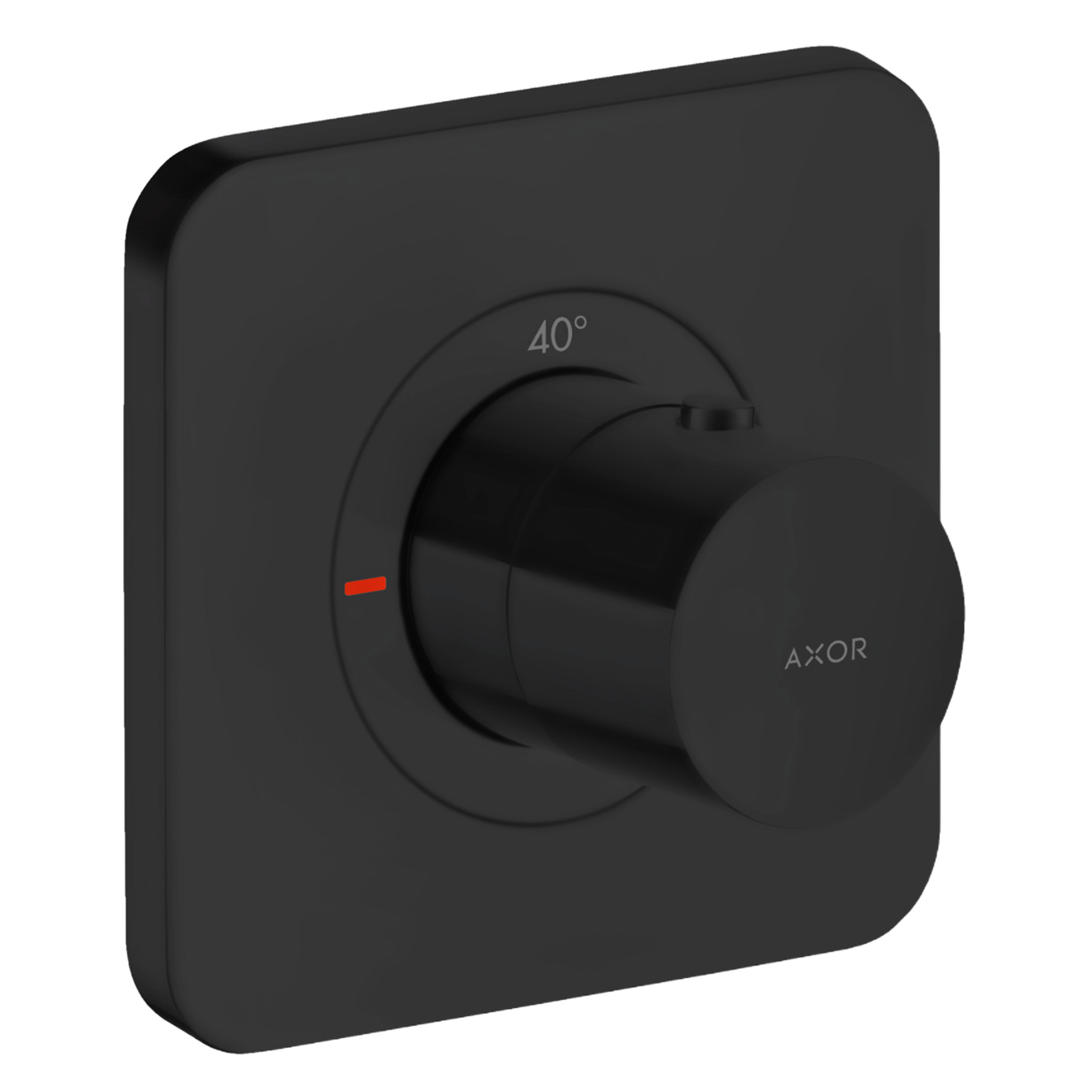 AXOR Citterio E Concealed Shower Thermostat 120/120 from Brandt in Matt Black finish