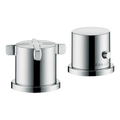 AXOR Citterio E 2-Hole Rim-Mounted Thermostatic Bath Mixer from Brandt in Chrome finish