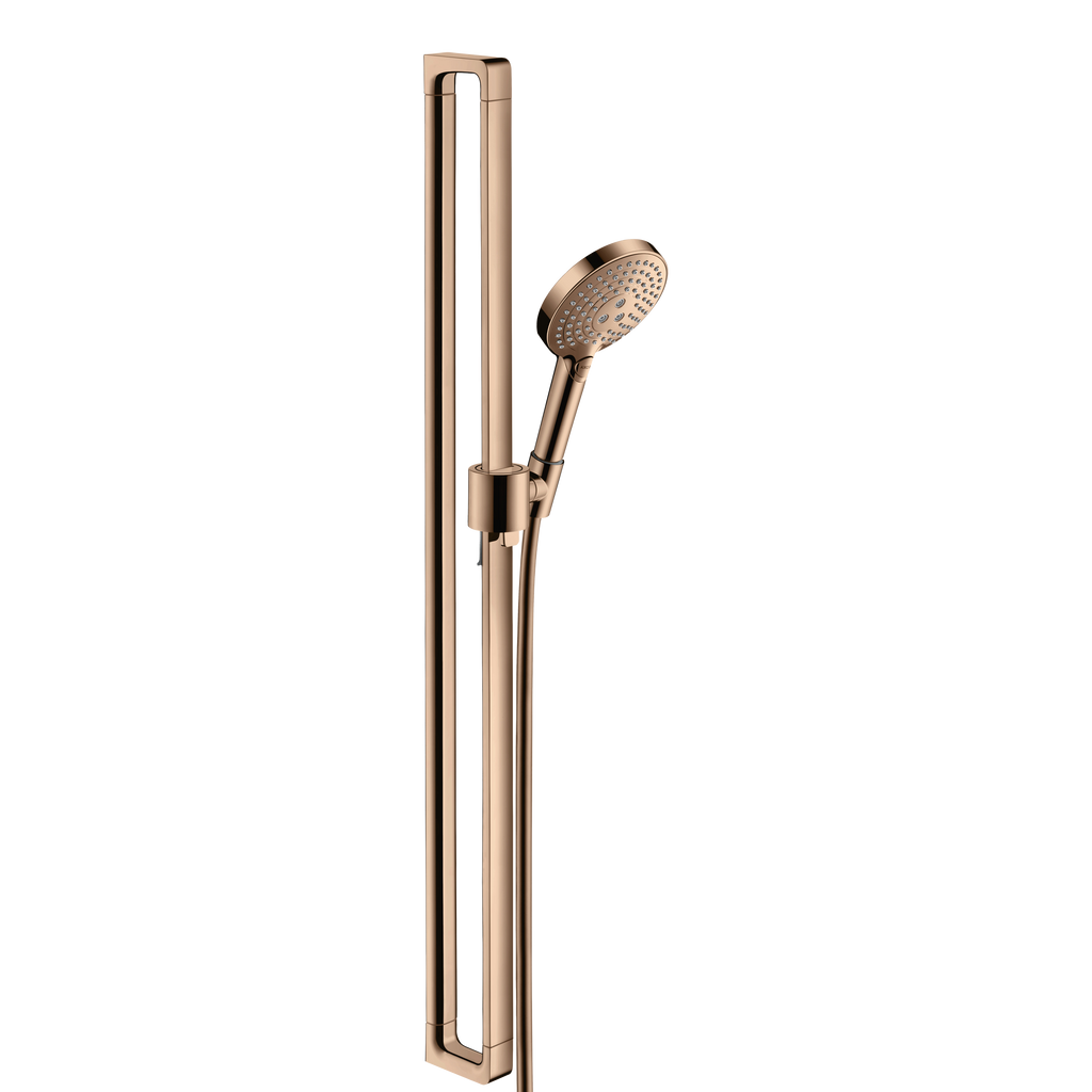 AXOR Citterio E Shower Set 90 cm with Hand Shower 120 3jet from Brandt in Polished Red Gold finish