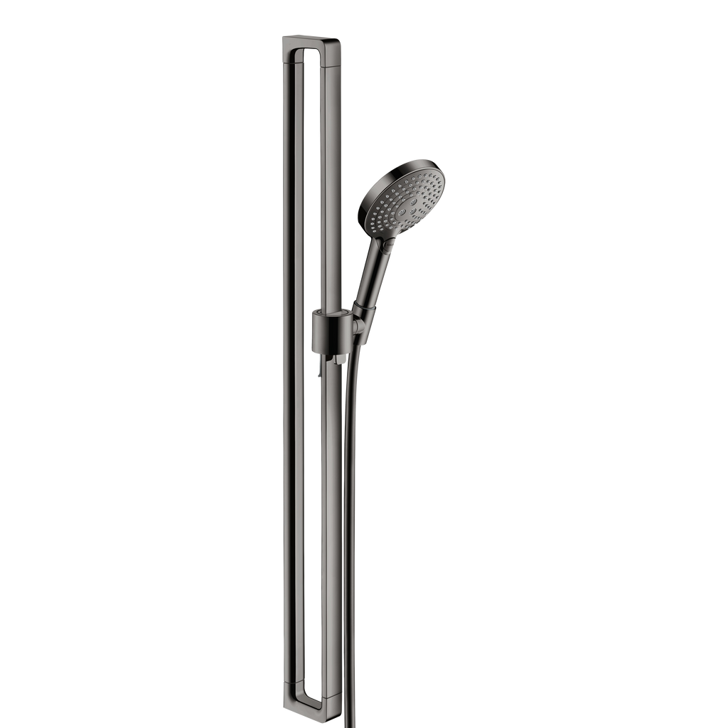 AXOR Citterio E Shower Set 90 cm with Hand Shower 120 3jet from Brandt in Polished Black Chrome finish