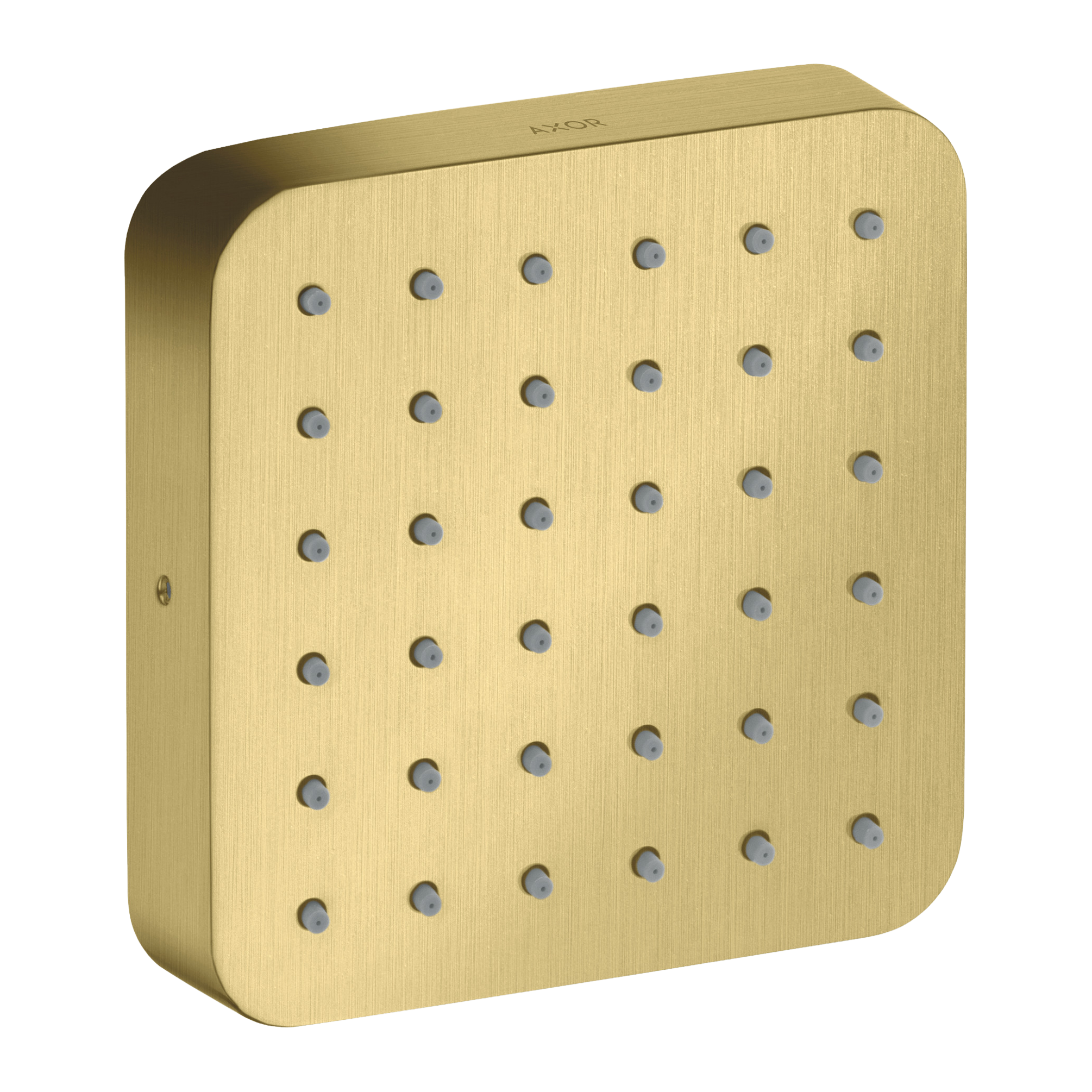 AXOR Citterio E Concealed Side Shower Module 120/120 Softsquare from Brandt in Brushed Brass finish
