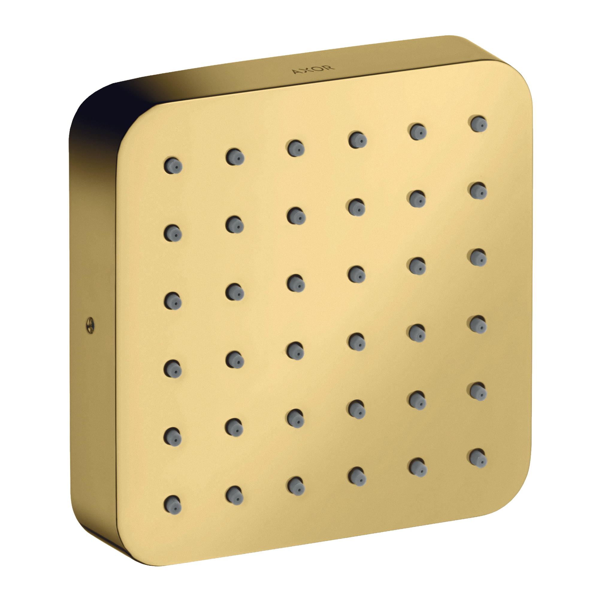 AXOR Citterio E Concealed Side Shower Module 120/120 Softsquare from Brandt in Polished Gold Optic finish