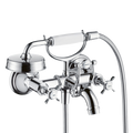 AXOR Montreux 2-Handle Bath & Shower Mixer Faucet with Cross Handles 170 cc from Brandt in Chrome finish
