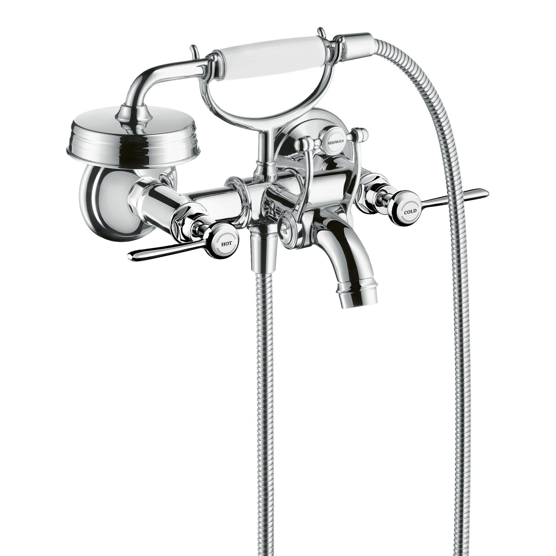 AXOR Montreux 2-Handle Bath & Shower Mixer Faucet with Lever Handles 170 cc from Brandt in Chrome finish