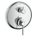 AXOR Montreux Concealed Shower Thermostat with Lever Handle and Shut-Off Valve from Brandt in Chrome finish
