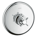 AXOR Montreux Concealed Shower Thermostat with Cross Handle from Brandt in Chrome finish