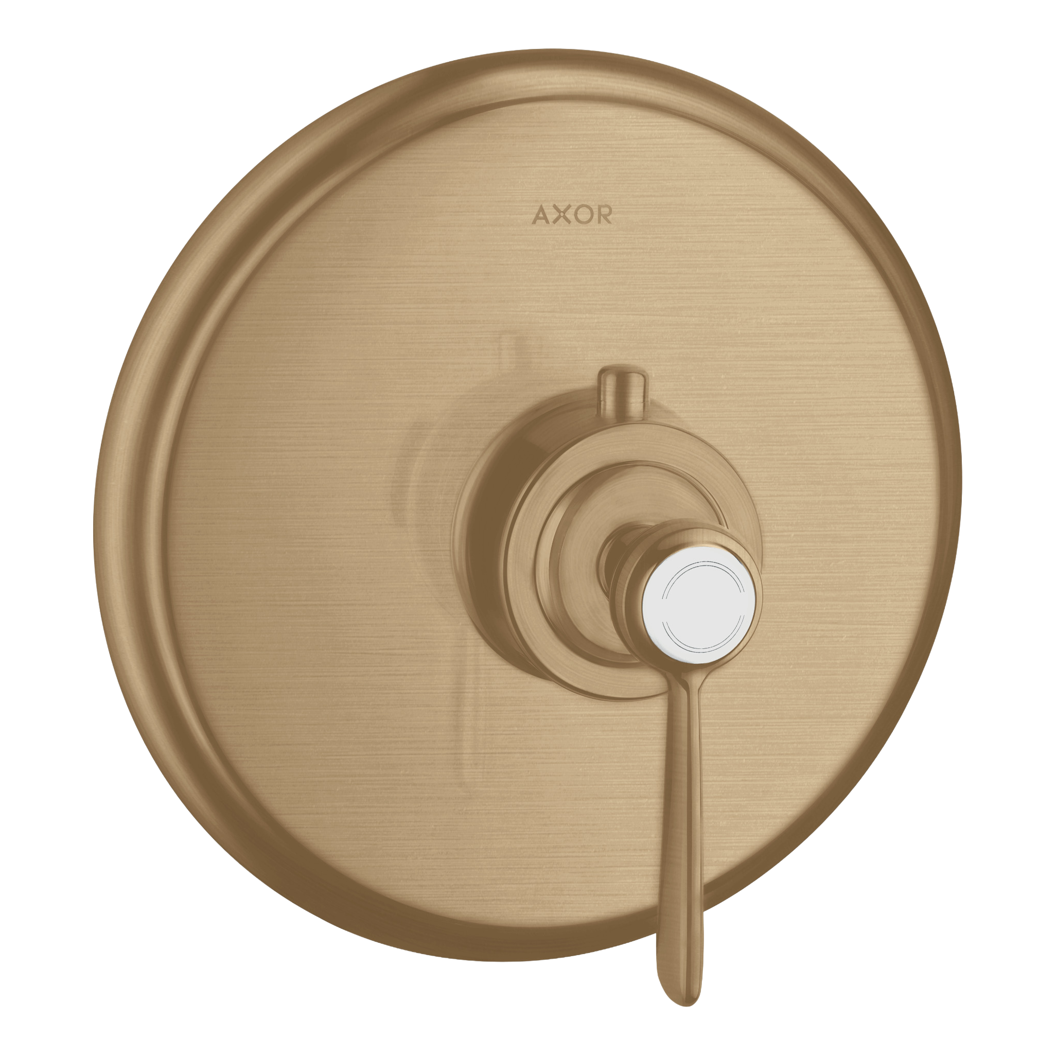 AXOR Montreux Concealed Shower Thermostat with Lever Handle from Brandt in Brushed Bronze finish