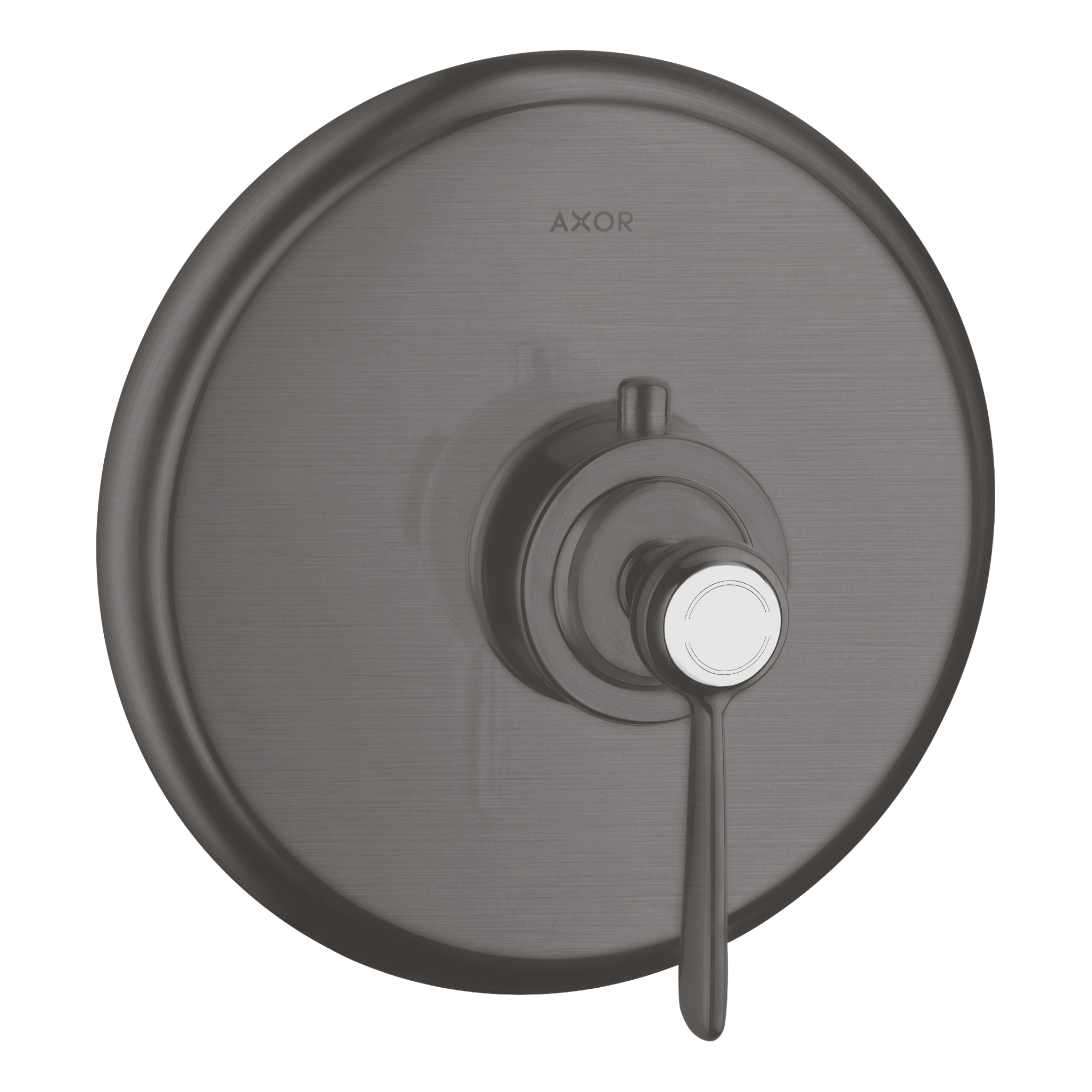 AXOR Montreux Concealed Shower Thermostat with Lever Handle from Brandt in Brushed Black Chrome finish