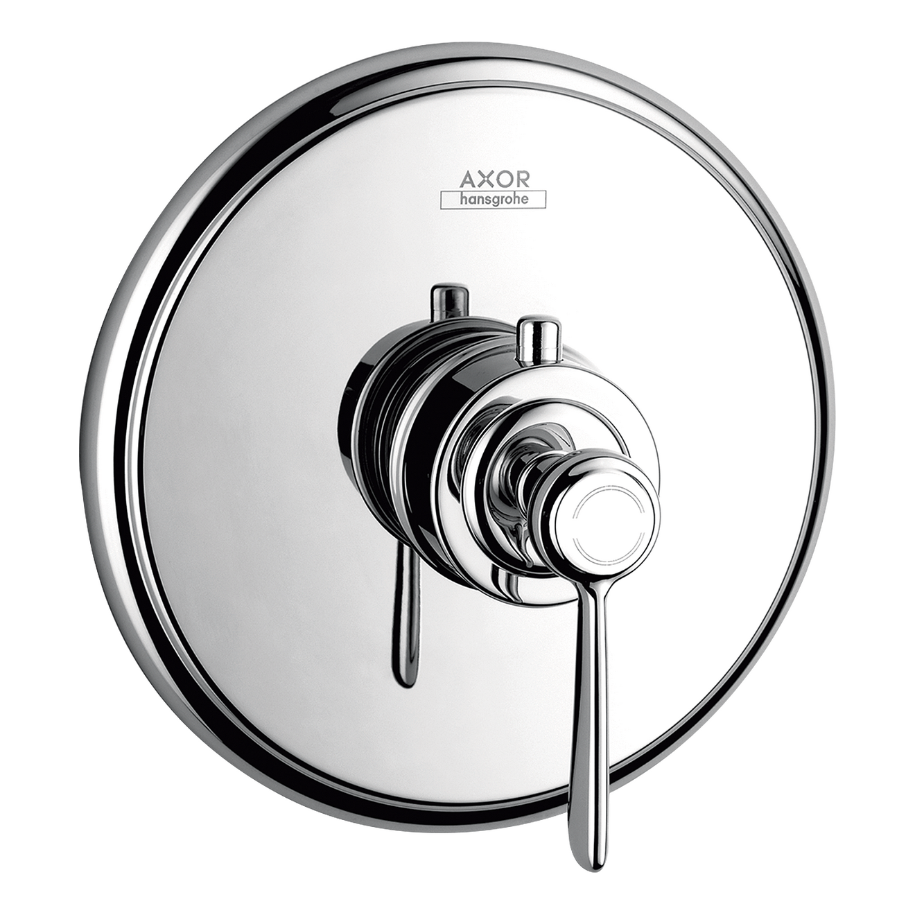 AXOR Montreux Concealed Shower Thermostat with Lever Handle from Brandt in Stainless Steel Optic finish
