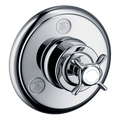 AXOR Montreux Trio Quattro Concealed Shut-Off Diverter Valve with Cross Handle from Brandt in Chrome finish