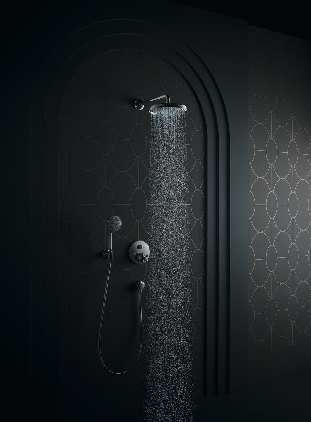 AXOR Montreux Hand Shower 100 1jet from Brandt in Chrome finish