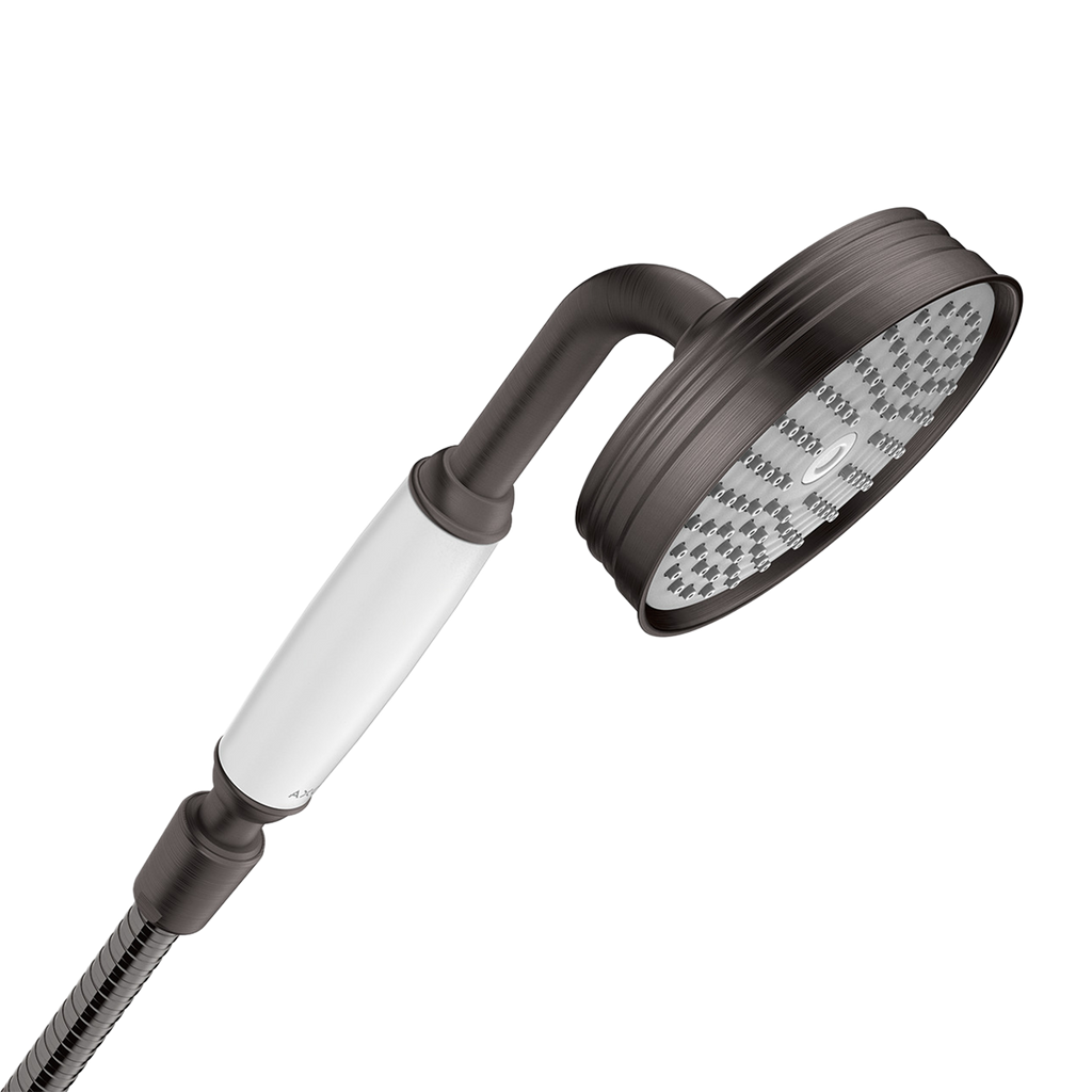 AXOR Montreux Hand Shower 100 1jet from Brandt in Brushed Black Chrome finish