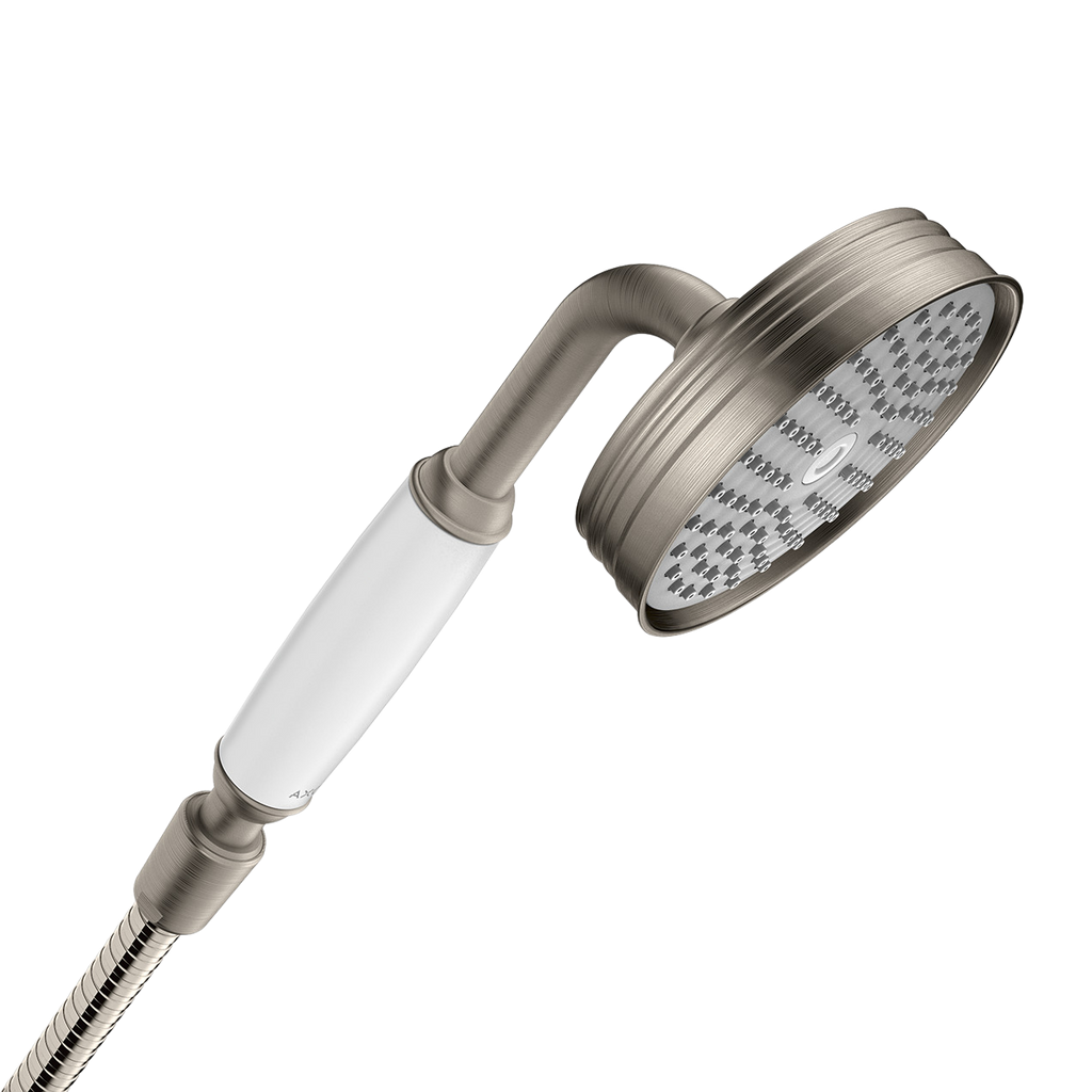 AXOR Montreux Hand Shower 100 1jet from Brandt in Stainless Steel Optic finish