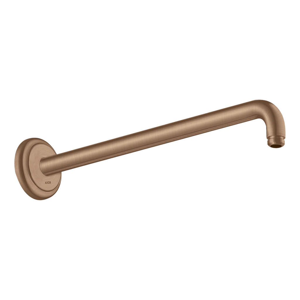 AXOR Montreux Shower Arm 1/2" 389 mm from Brandt in Brushed Red Gold finish