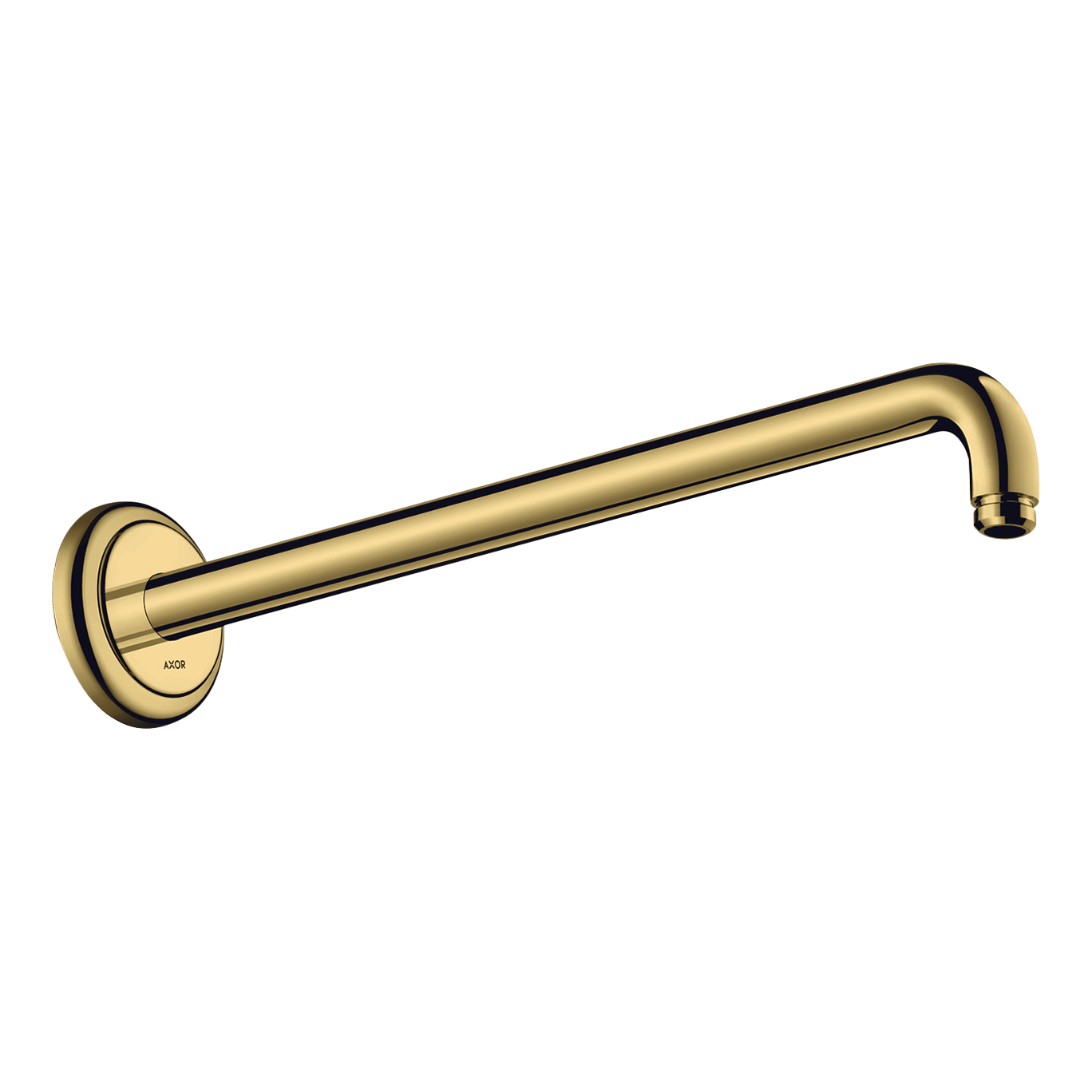 AXOR Montreux Shower Arm 1/2" 389 mm from Brandt in Polished Gold Optic finish