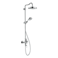 AXOR Montreux Shower Column with Thermostat and Overhead Shower 240 1jet from Brandt in Chrome finish
