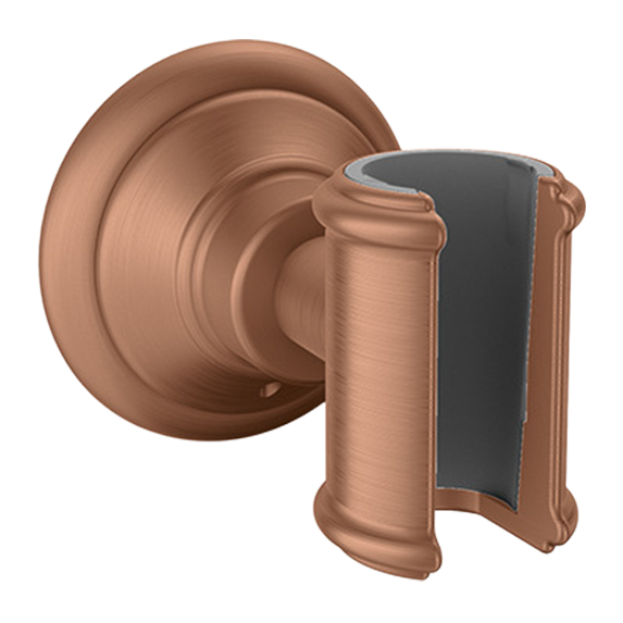 AXOR Montreux Classic Shower Holder from Brandt in Brushed Red Gold finish
