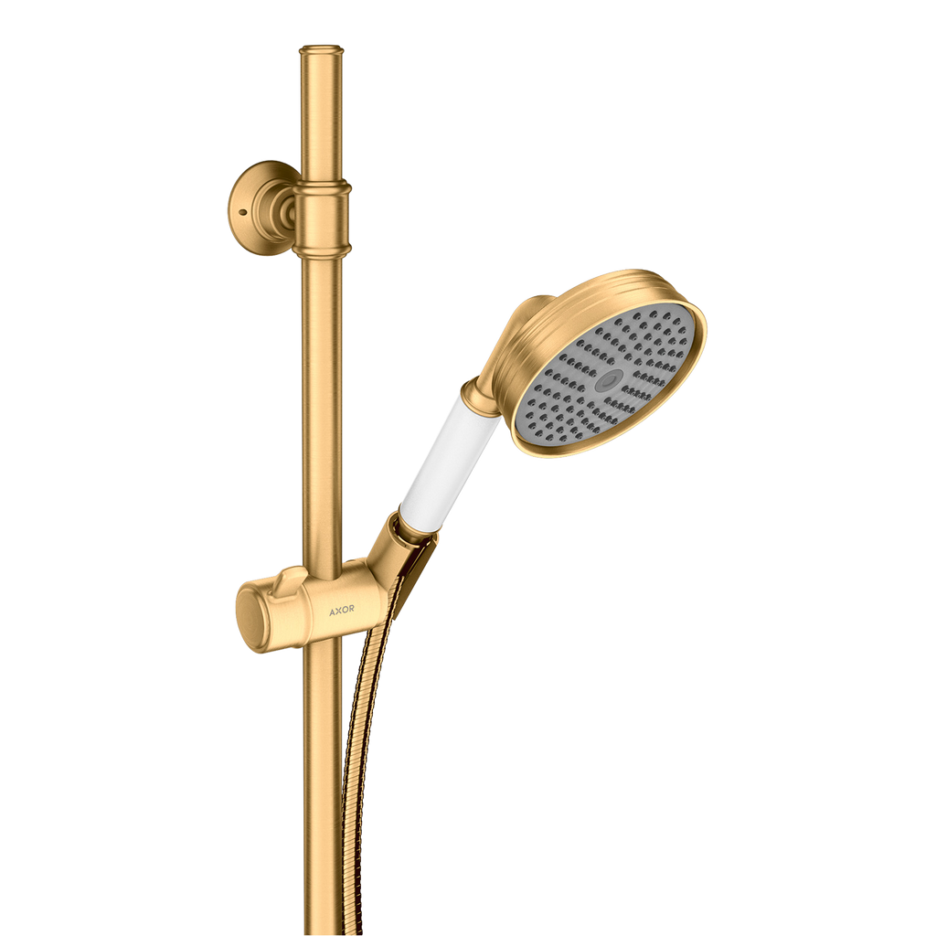 AXOR Montreux Shower Set 90 cm with Hand Shower 100 1jet from Brandt in Brushed Brass finish
