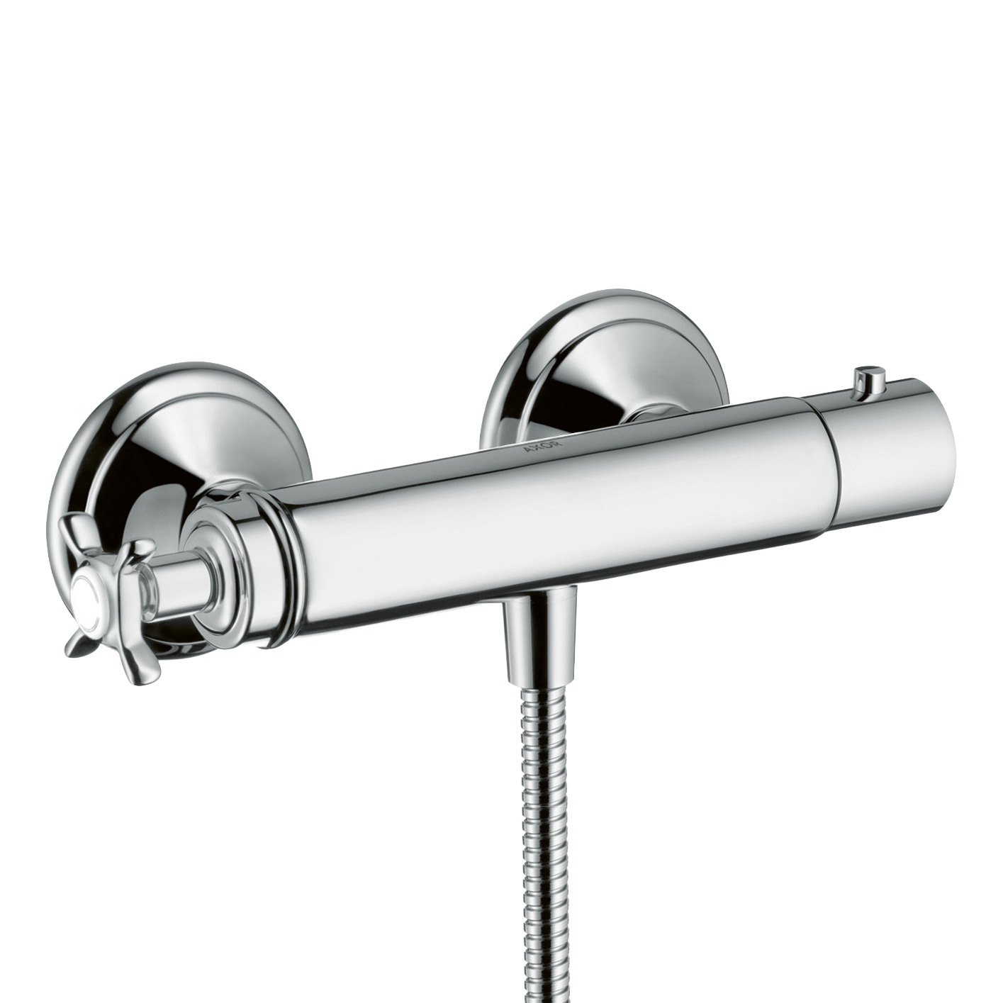 AXOR Montreux Cross Handle Shower Thermostat from Brandt in Chrome finish