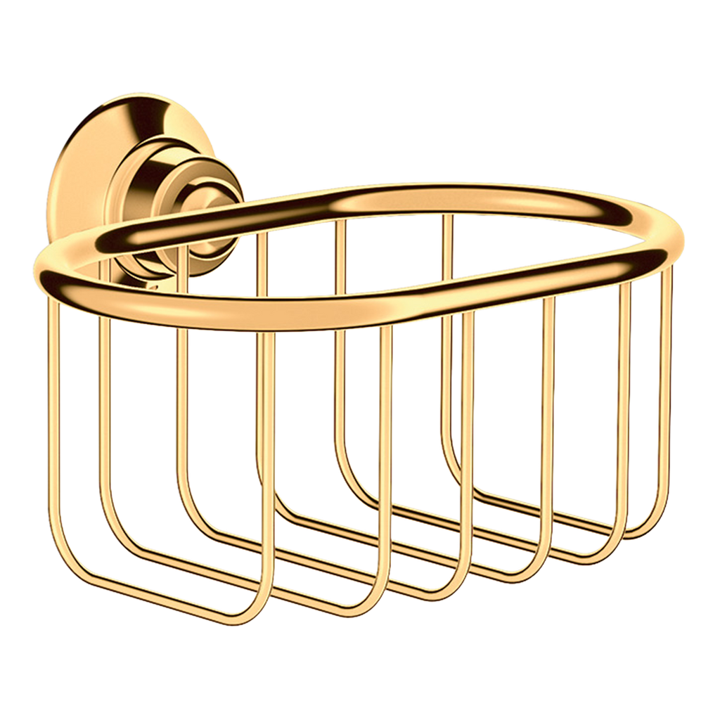 AXOR Montreux Soap Basket 160/101 from Brandt in Polished Gold Optic finish