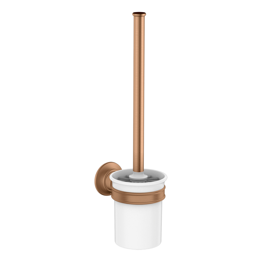 AXOR Montreux Wall-Mounted Toilet Brush from Brandt in Brushed Bronze finish