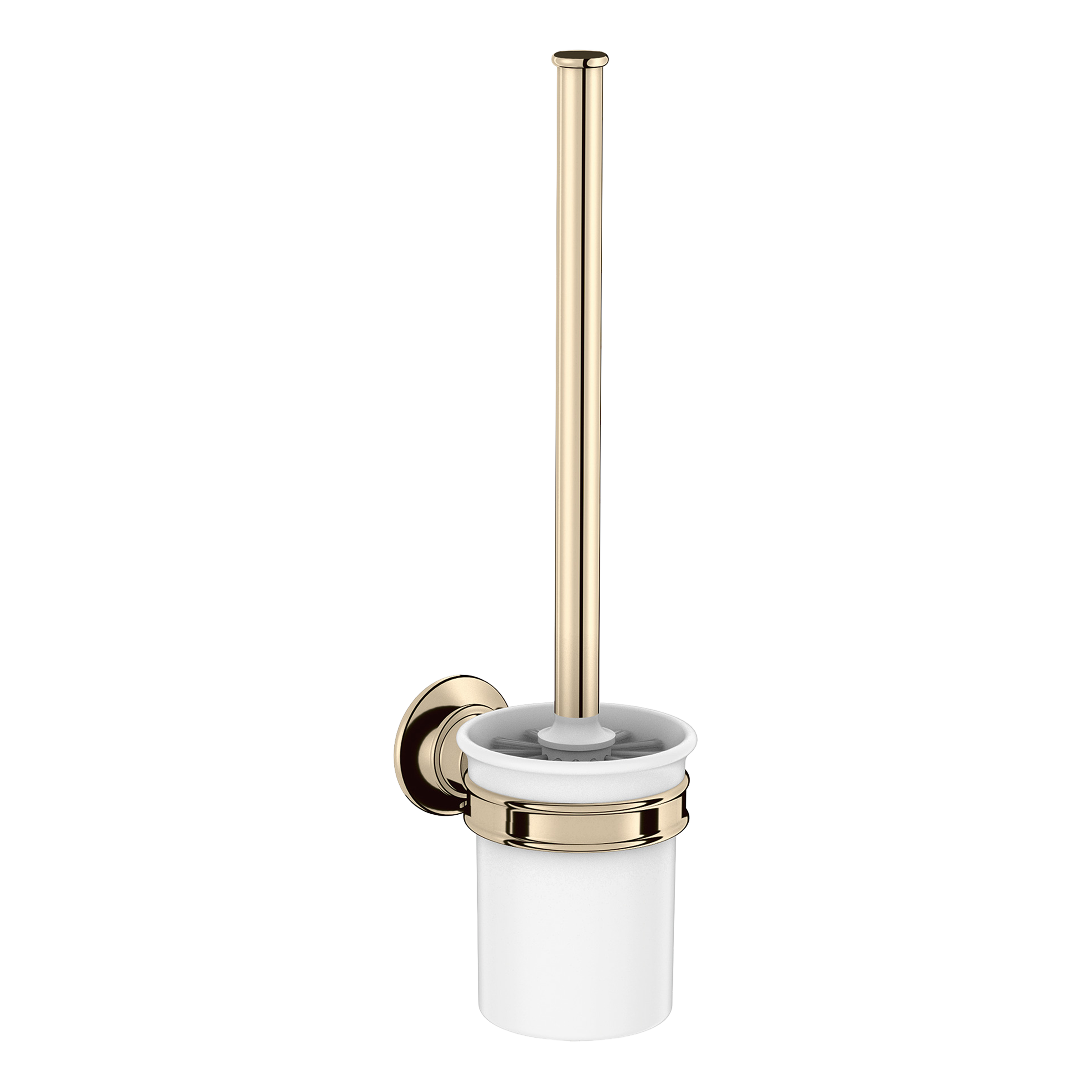AXOR Montreux Wall-Mounted Toilet Brush from Brandt in Polished Nickel finish