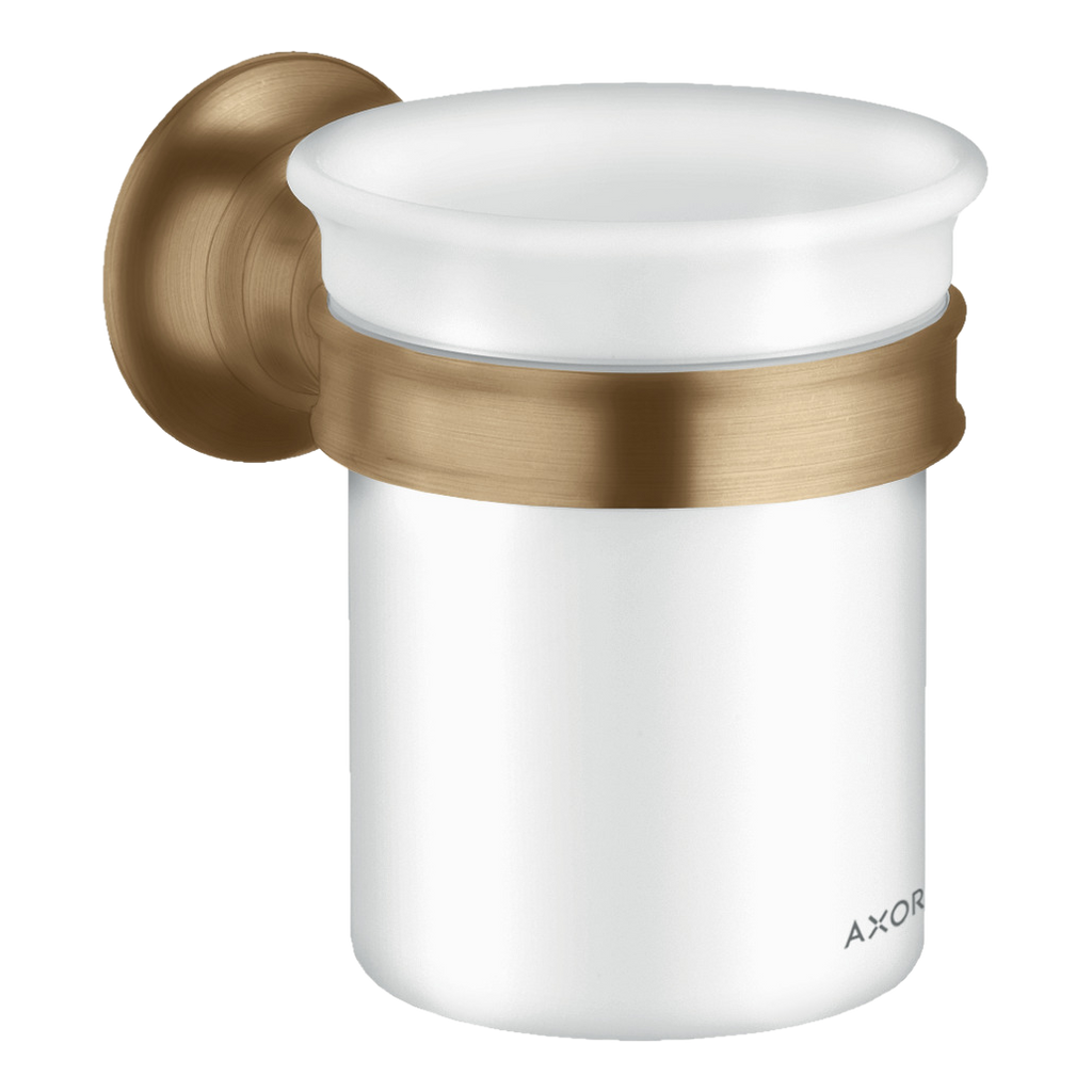 AXOR Montreux Toothbrush Tumbler from Brandt in Brushed Bronze finish