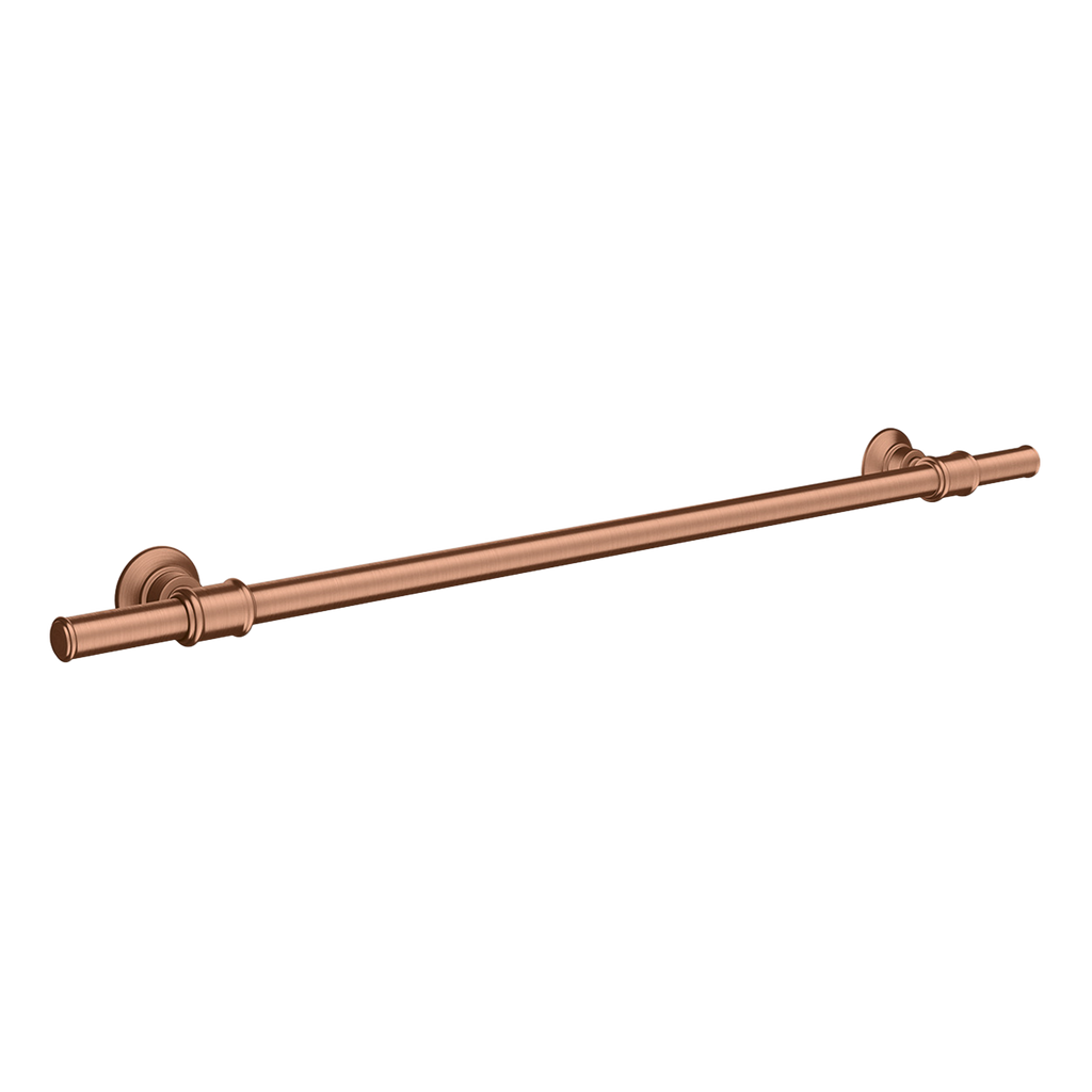 AXOR Montreux Bath Towel Rail 600/783 mm from Brandt in Brushed Red Gold finish