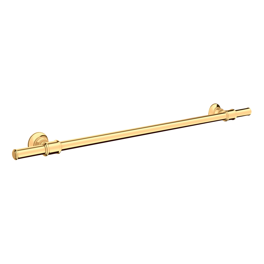 AXOR Montreux Bath Towel Rail 600/783 mm from Brandt in Polished Gold Optic finish