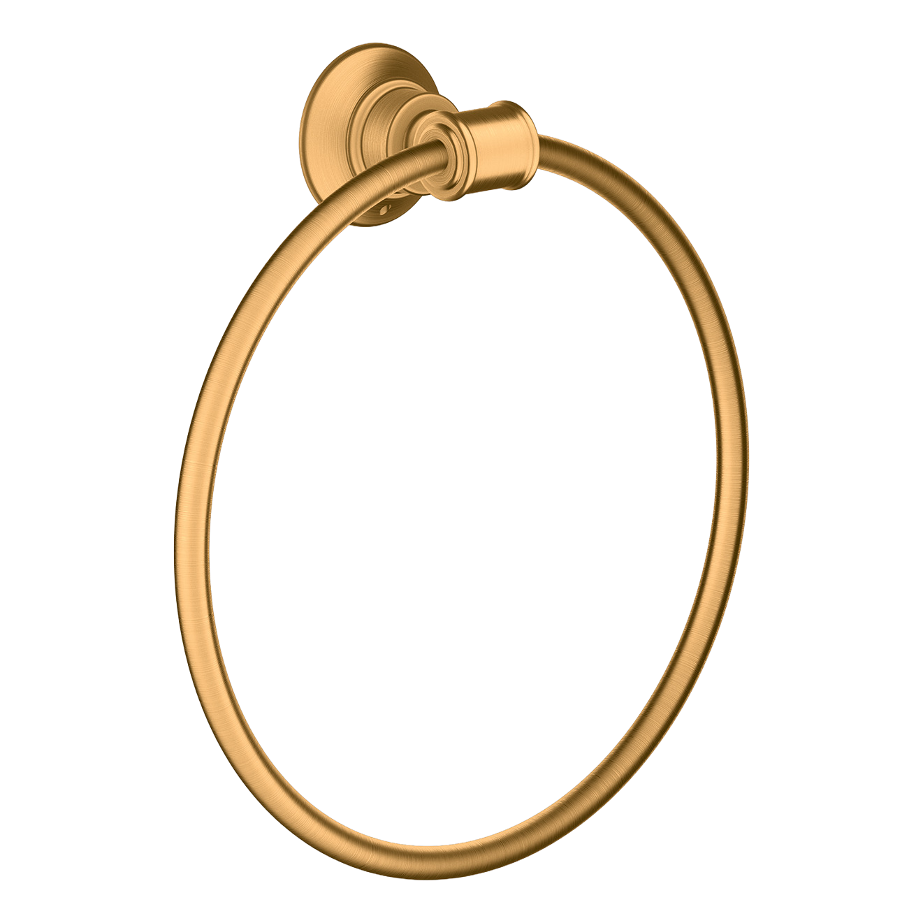 AXOR Montreux Towel Ring from Brandt in Brushed Gold Optic finish