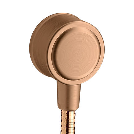 AXOR Montreux Wall Outlet with Non-Return Valve from Brandt in Brushed Bronze finish