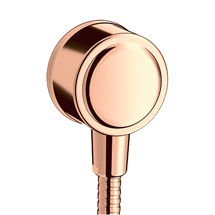 AXOR Montreux Wall Outlet with Non-Return Valve from Brandt in Polished Red Gold finish