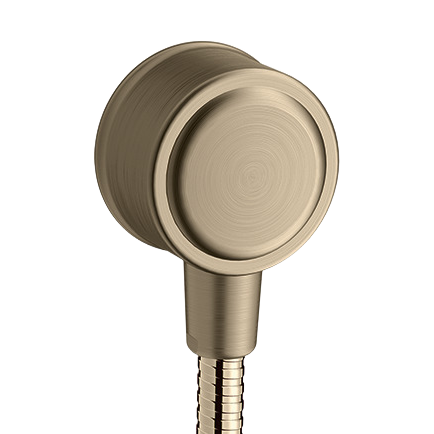 AXOR Montreux Wall Outlet with Non-Return Valve from Brandt in Brushed Nickel finish