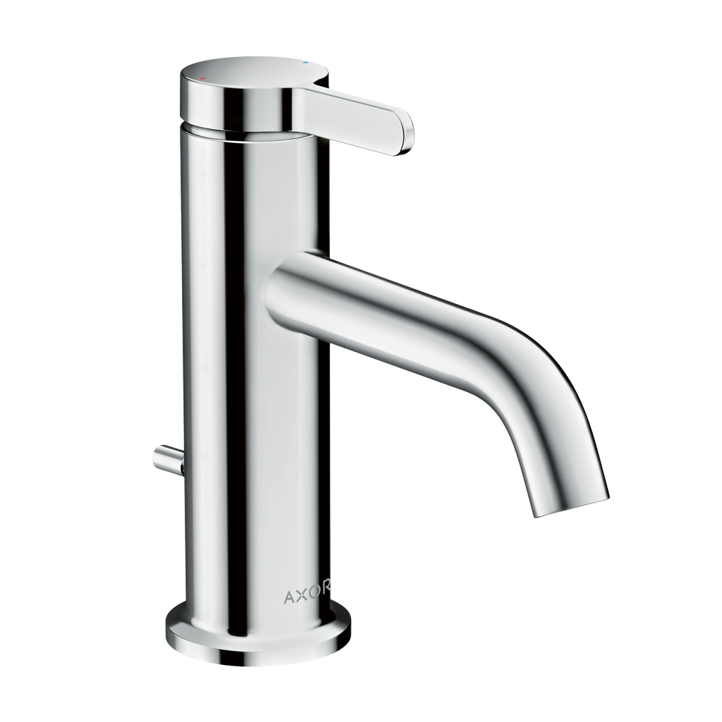AXOR One Single Lever Handle Basin Mixer Faucet 70 with Pop-Up Waste Set from Brandt in Chrome finish