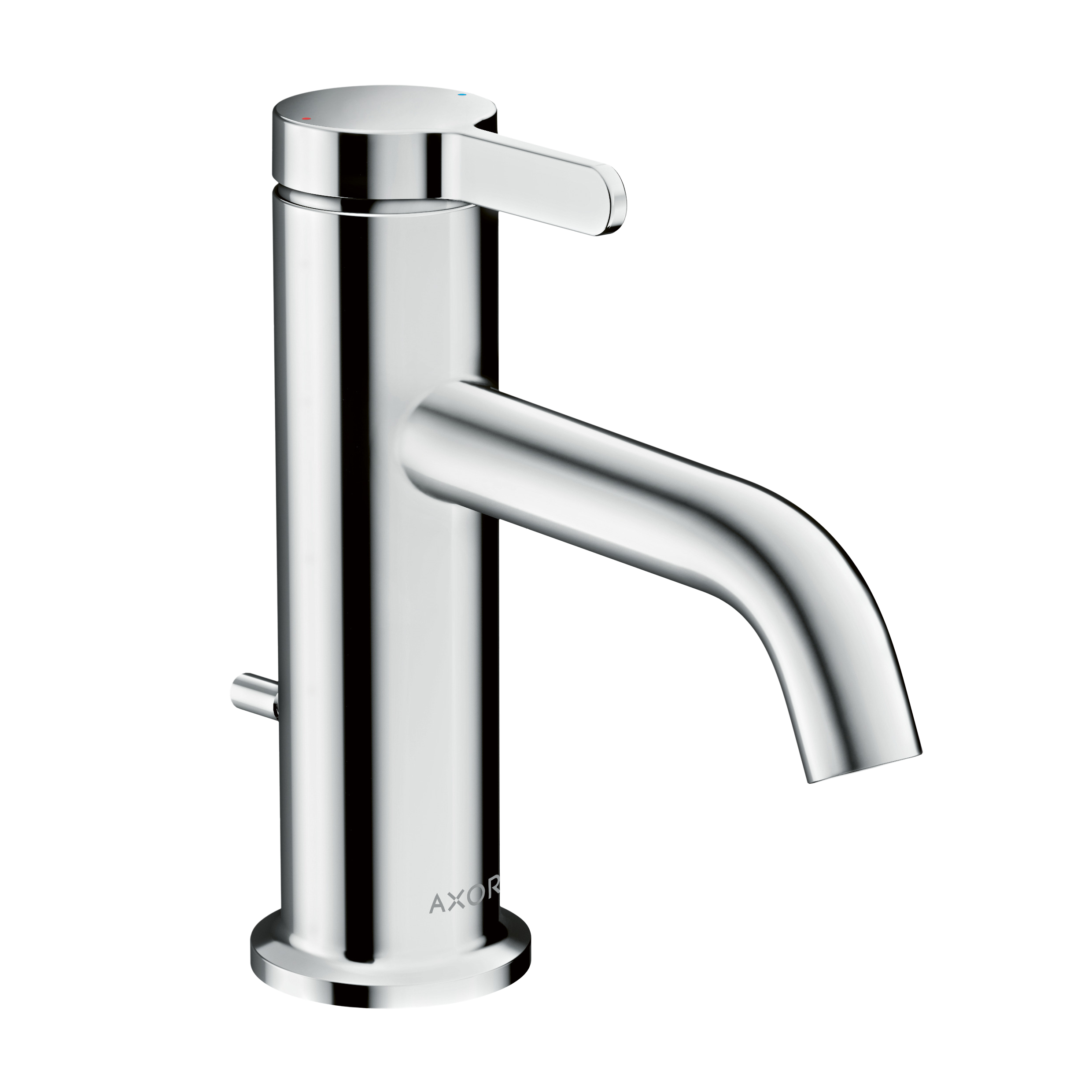 AXOR One Single Lever Handle Basin Mixer Faucet 70 with Pop-Up Waste Set from Brandt in Chrome finish